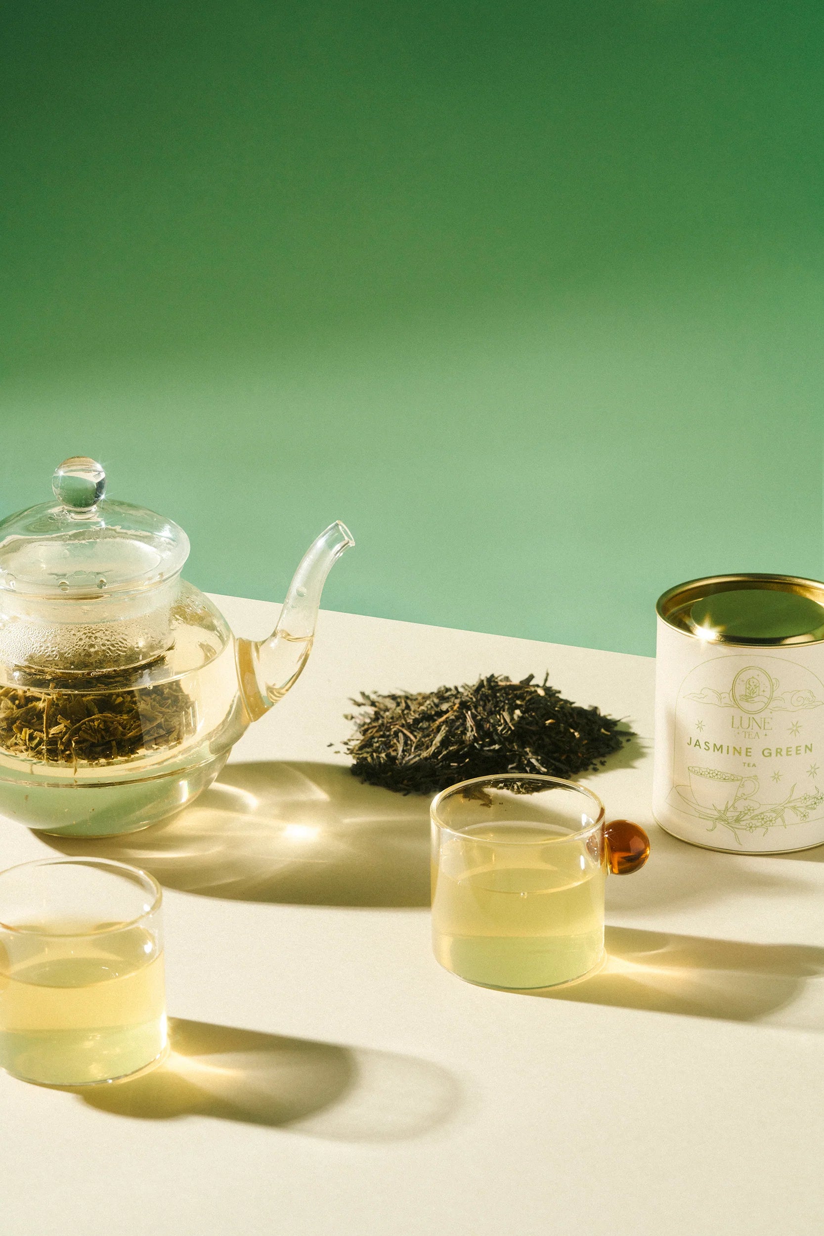 Lune Tea Jasmine Green - zielona herbata jaśminowa puszka 40g