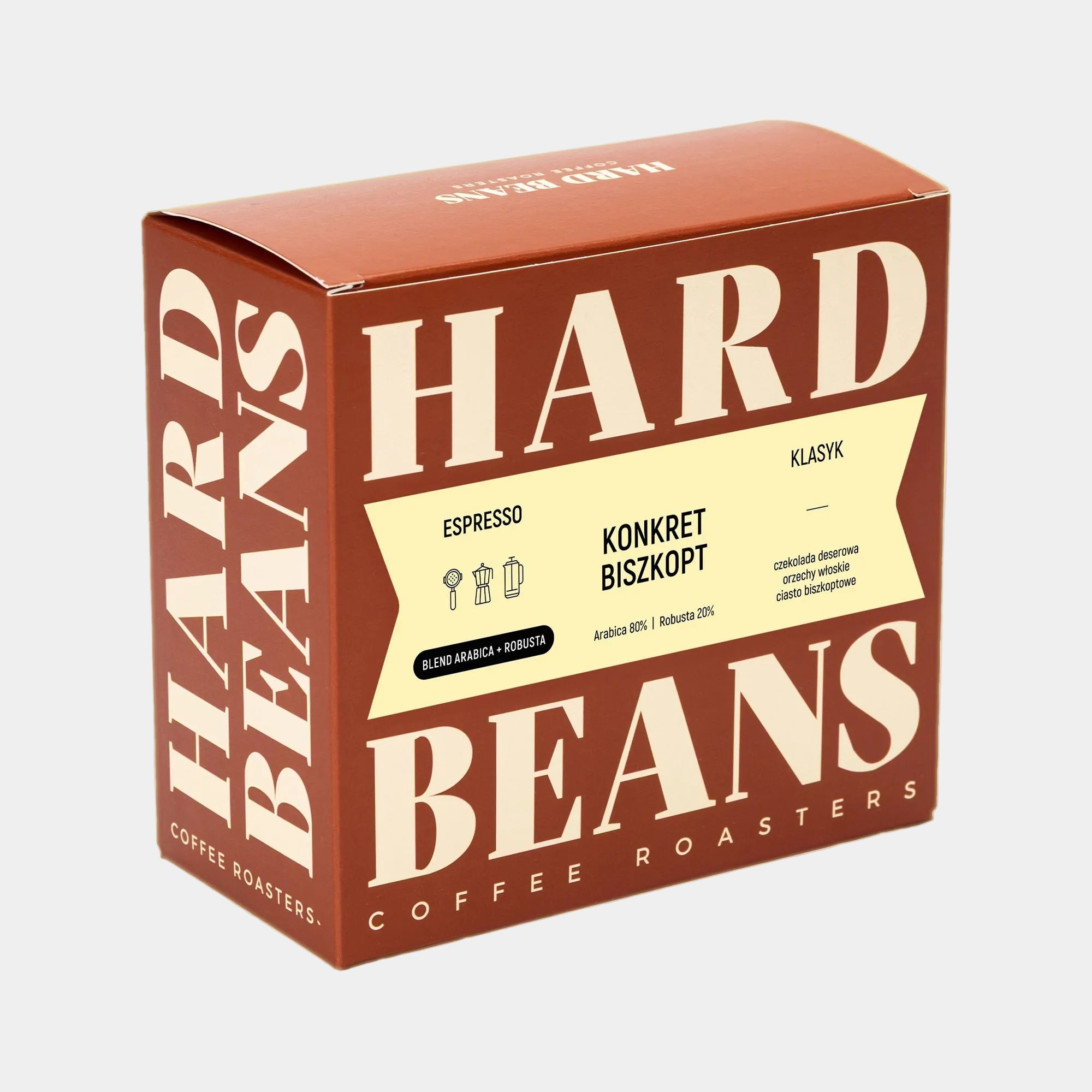 Hard Beans Konkret Biszkopt kawa ziarnista do ekspresu 250 g