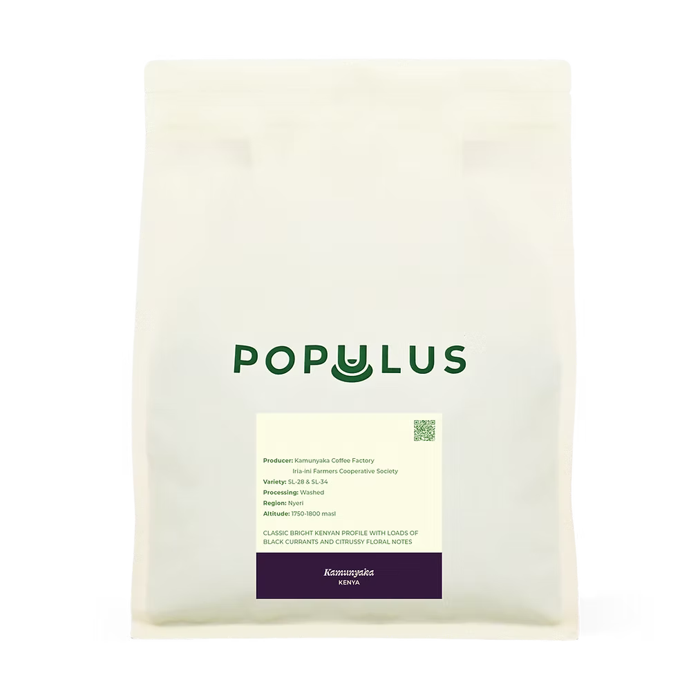 Populus - Kenya - Kamunyaka AA Price - kawa ziarnista - Filter / Omni