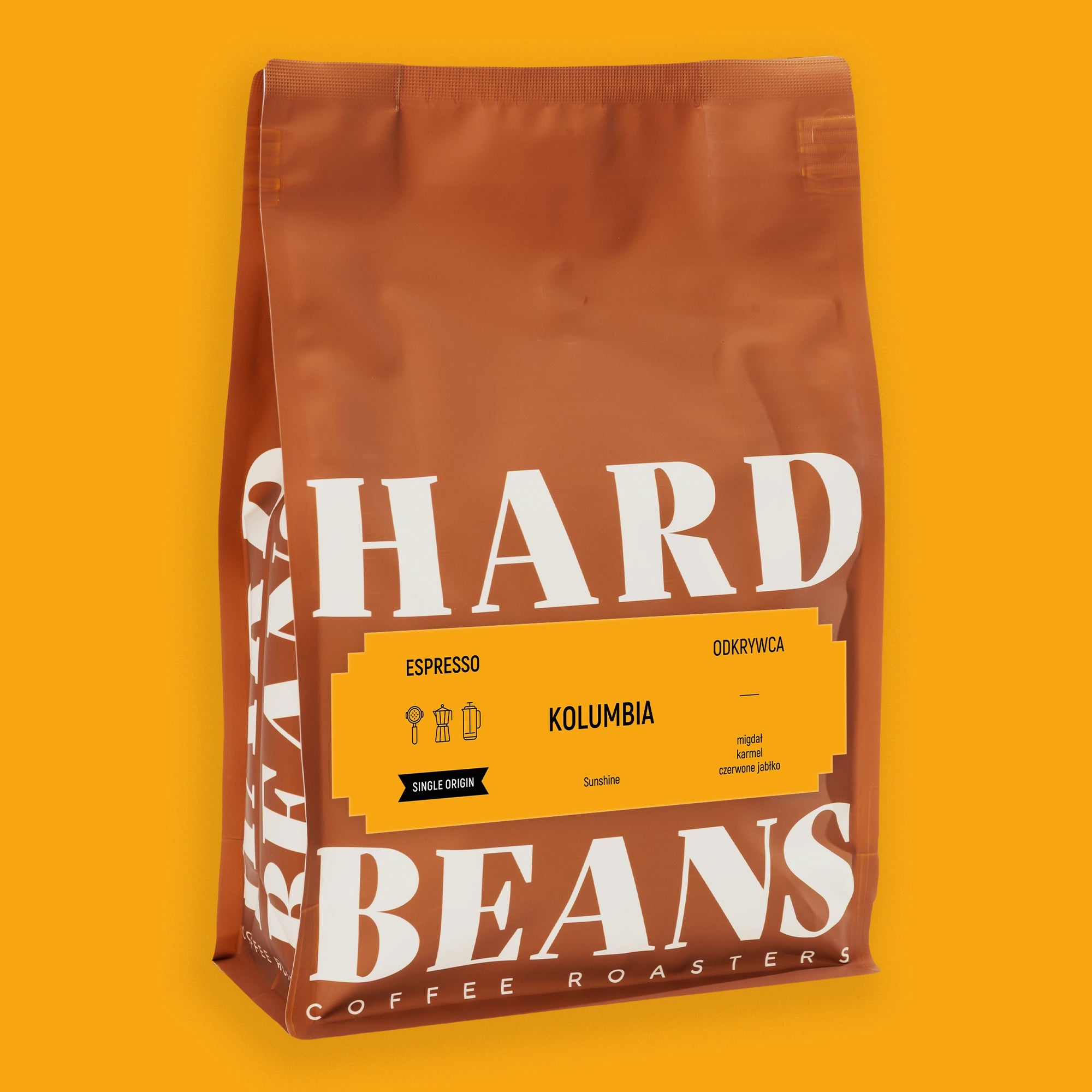 Hard Beans Kolumbia Sunshine kawa ziarnista 1 kg