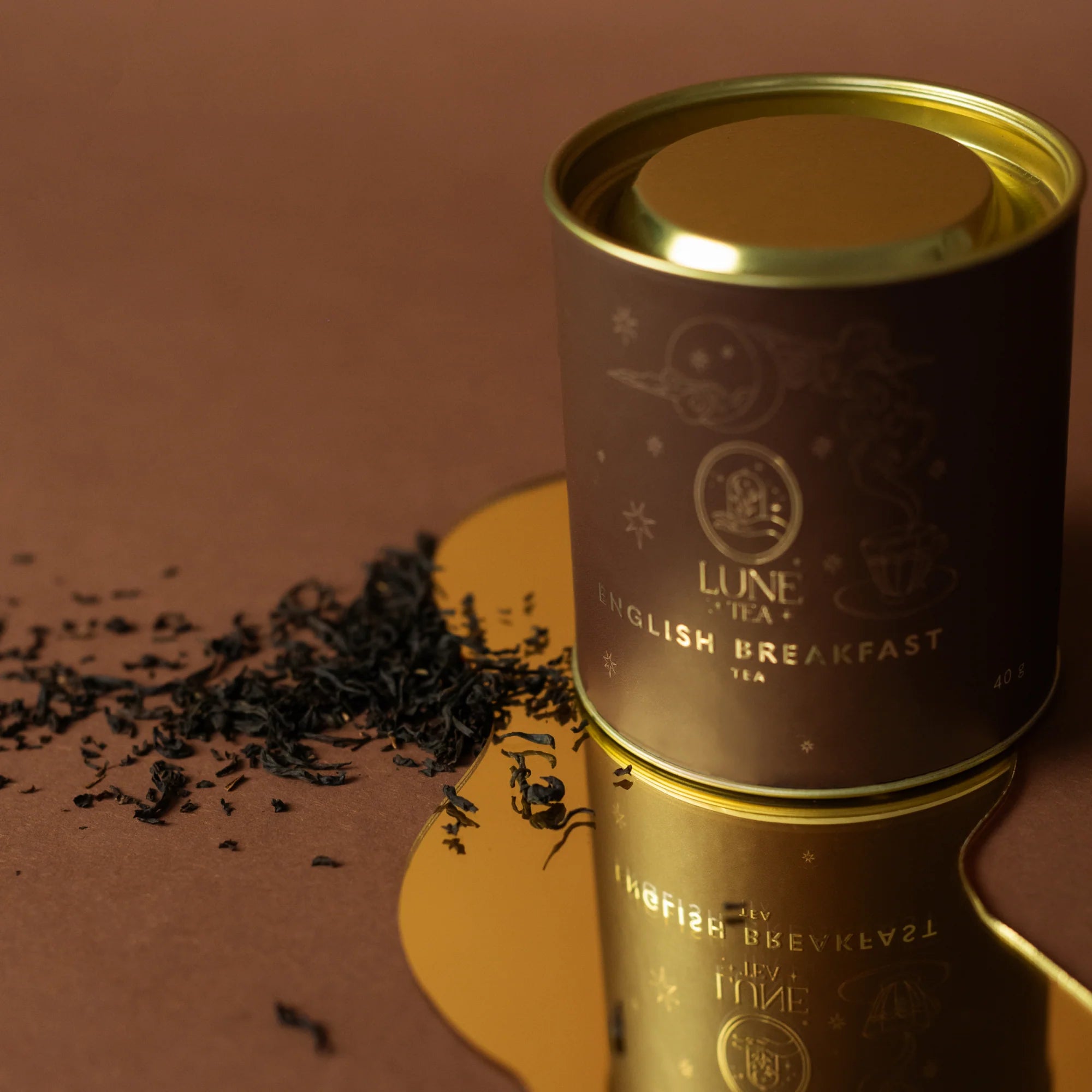 Lune Tea English Breakfast - czarna herbata liściasta puszka 40 g