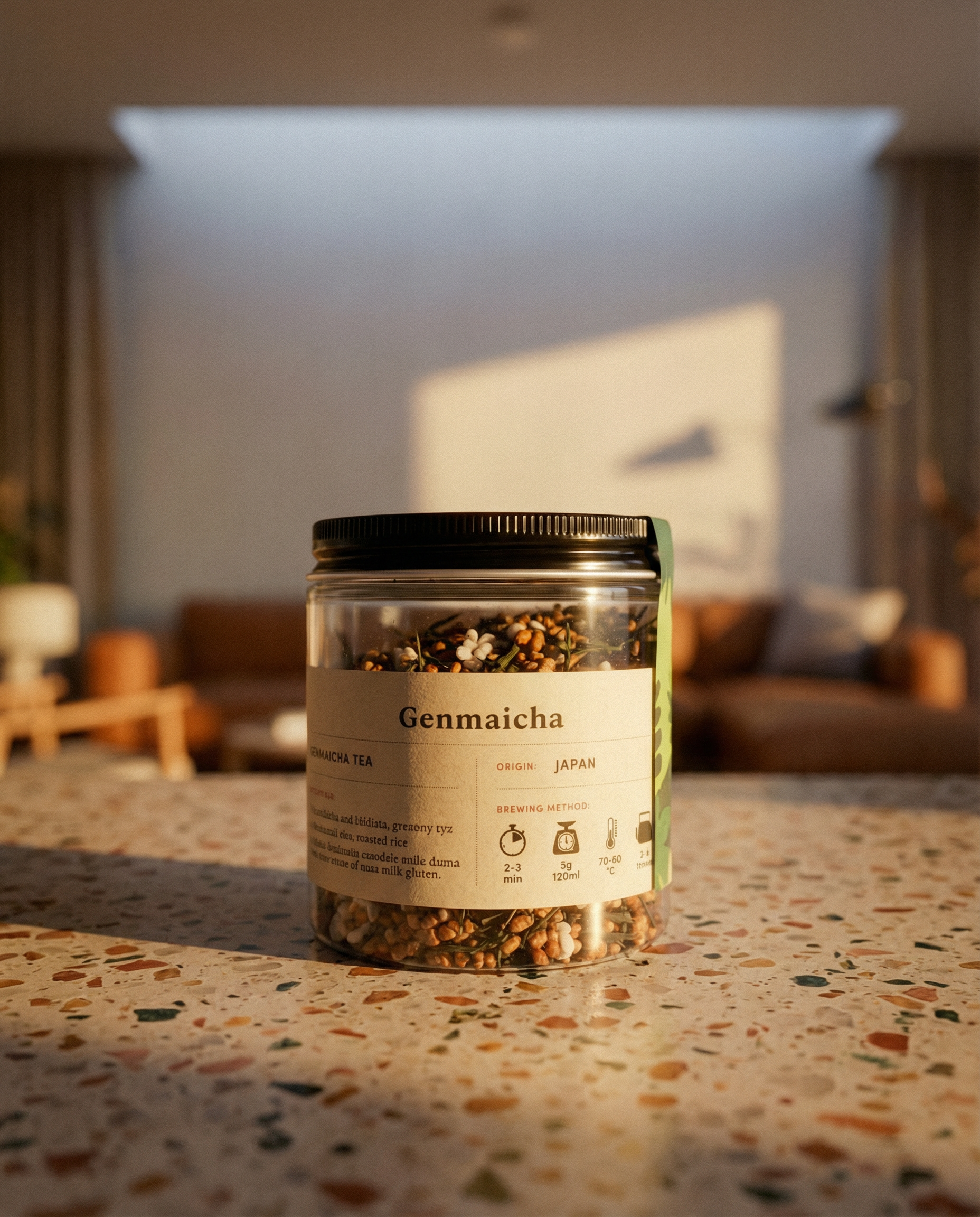 HAYB Herbata Zielona Genmaicha słoik