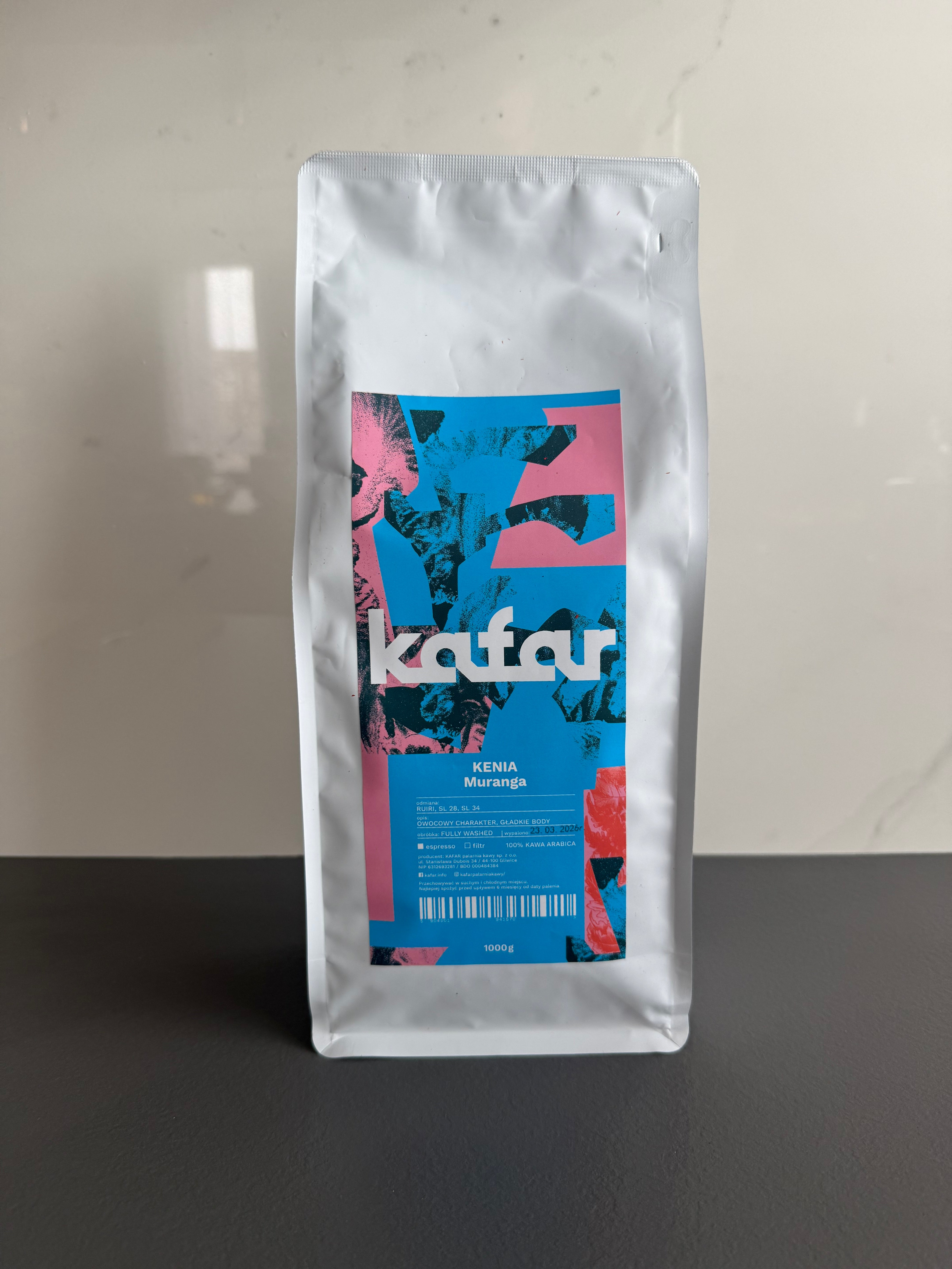 Kafar Kawa Ziarnista Specialty – KOLUMBIA TOLIMA – espresso - 1 kg