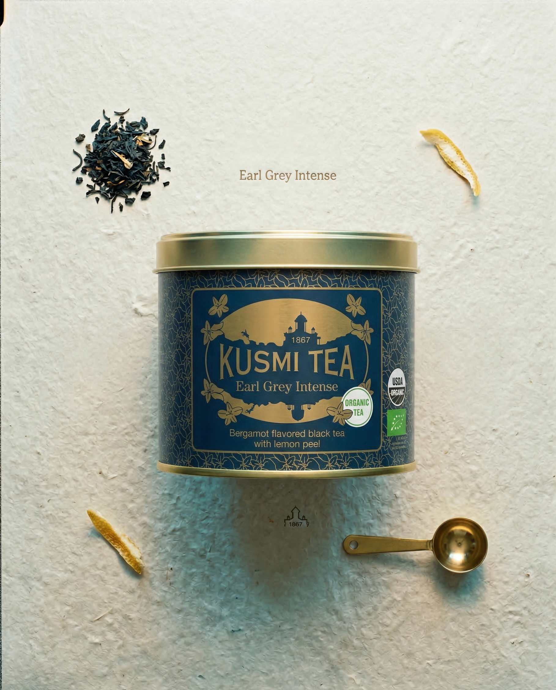 Kusmi Tea herbata Earl Grey Intense Bio - puszka 100 g