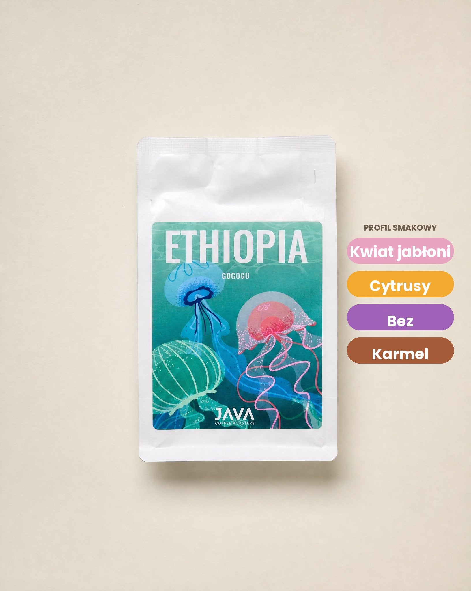 Java Coffee Ethiopia Gogogu kawa ziarnista specialty pod filtr 250 g