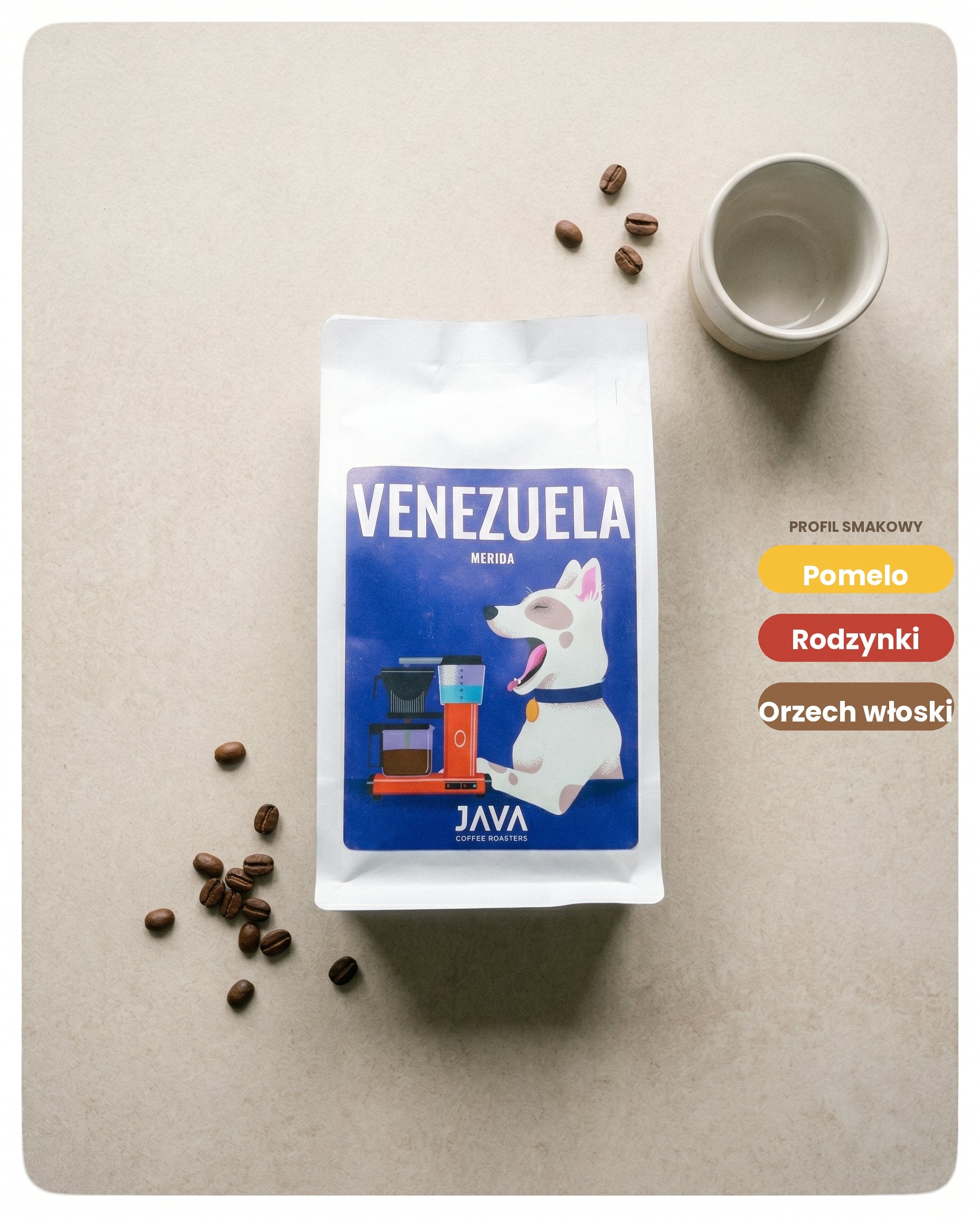 Java Coffee Venezuela Merida - kawa ziarnista pod filtr 250 g