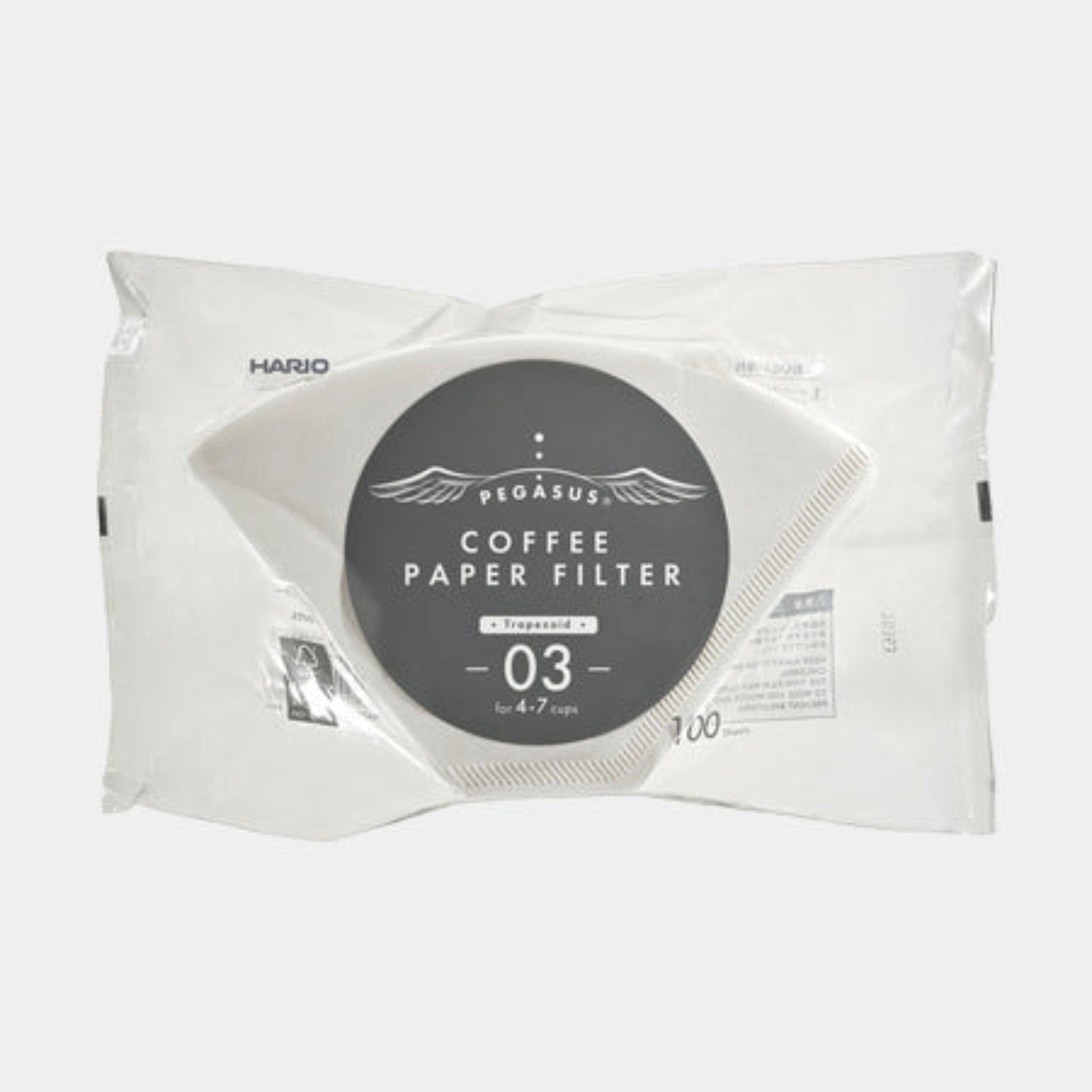 Hario - Filtry papierowe białe PEGASUS 03 - 100 Sztuk