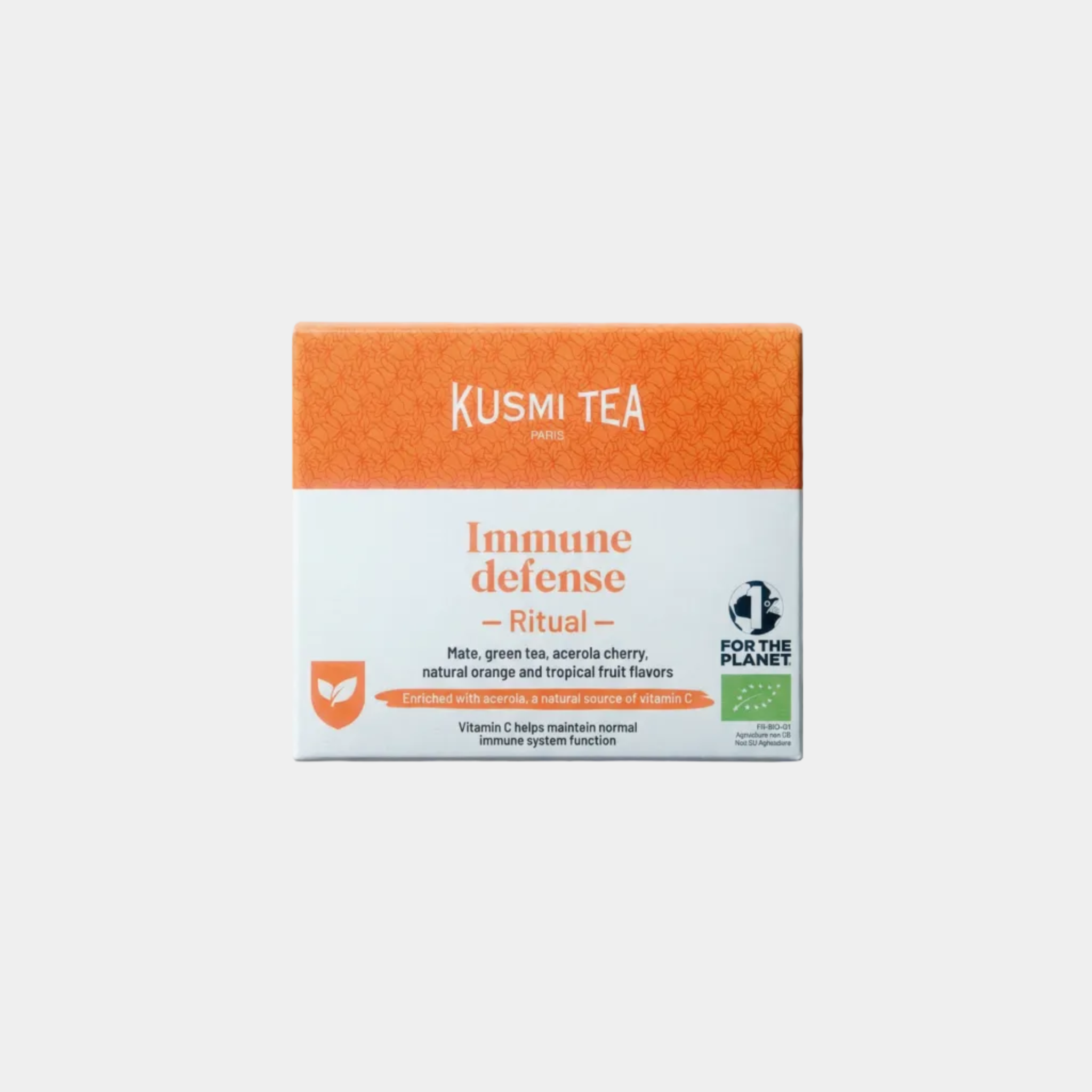 Kusmi Tea Immune Defense Ritual Zielona herbata, maté , wzbogacone o witaminę C - 18 saszetek