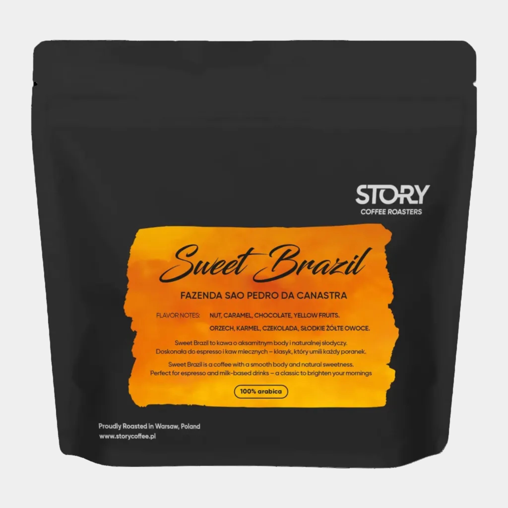Kawa ziarnista Story Coffee Sweet Brazil z regionu São Pedro da Canastra Mogiana - opakowanie 250g