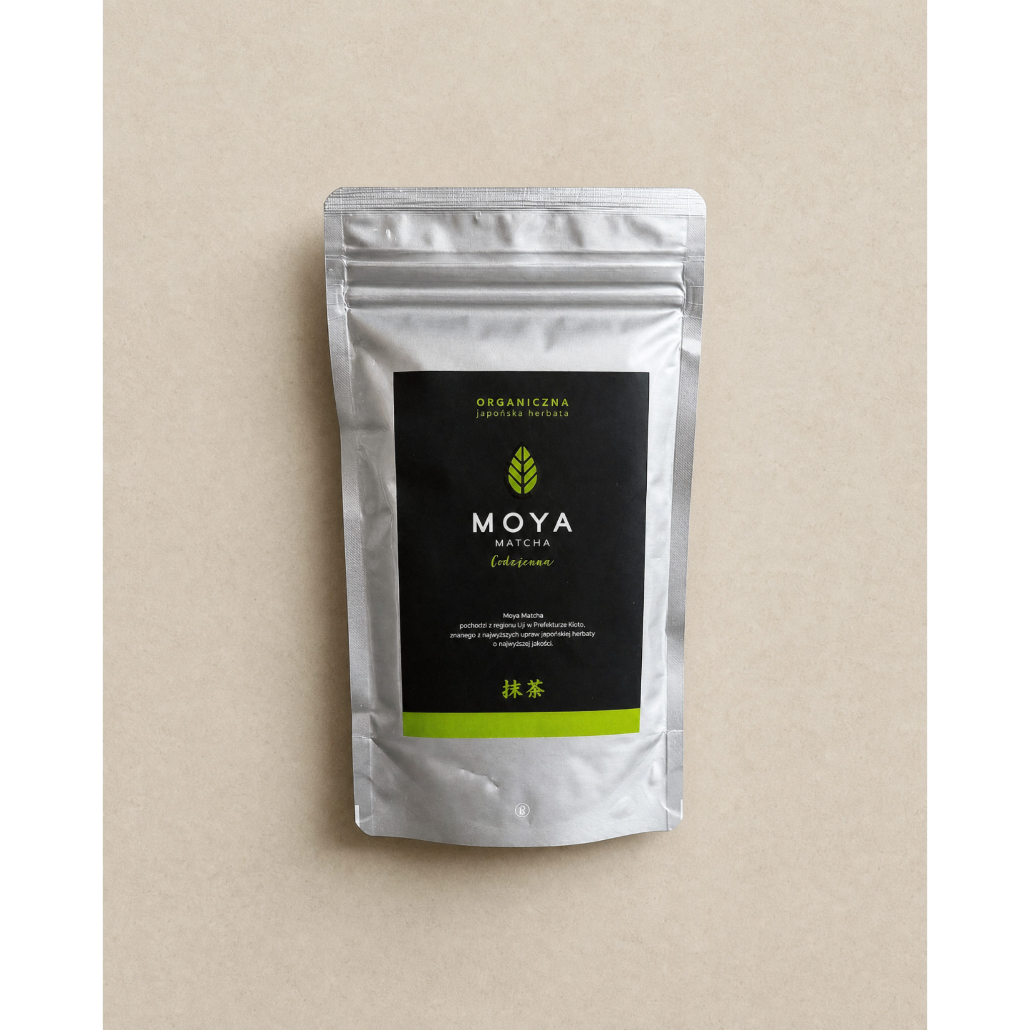Moya Matcha matcha Codzienna - organiczna japońska herbata 100 g saszetka