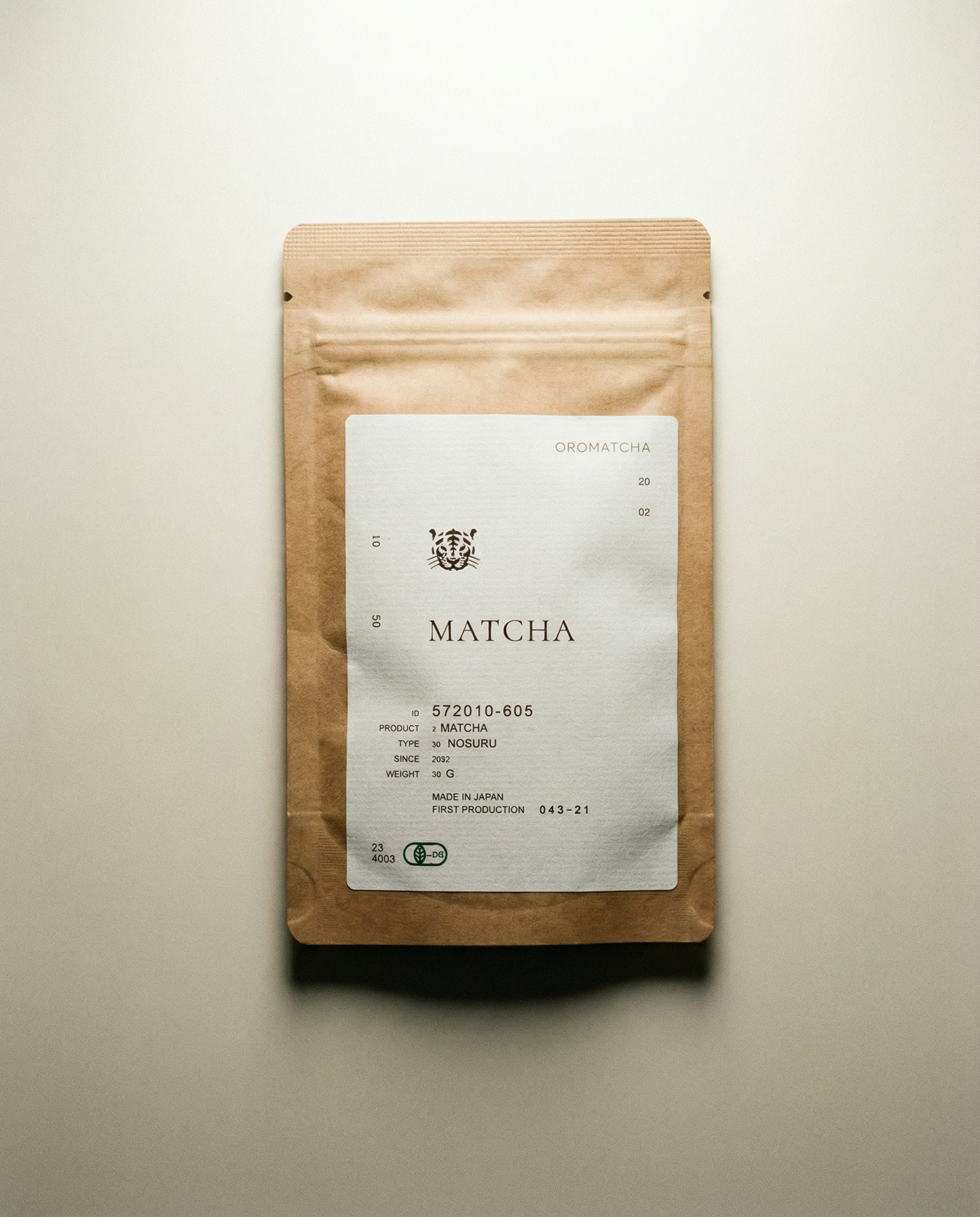 Oramatcha 02 NŌBURU - matcha z pierwszego zbioru - certyfikat JAS