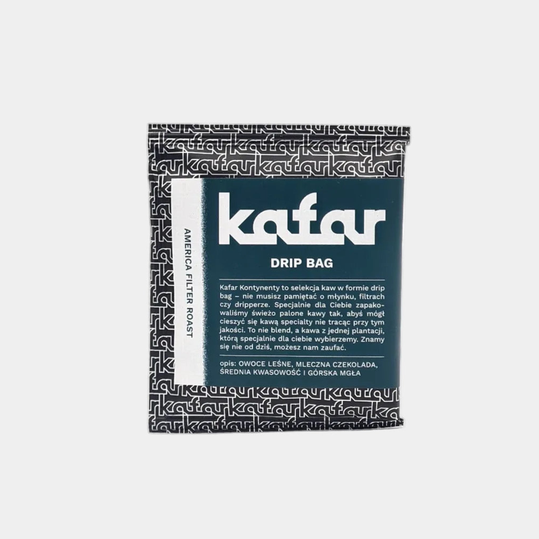 Kafar Dripbag Ameryka - opakowanie kawy specialty w saszetce filtracyjnej 1x12g