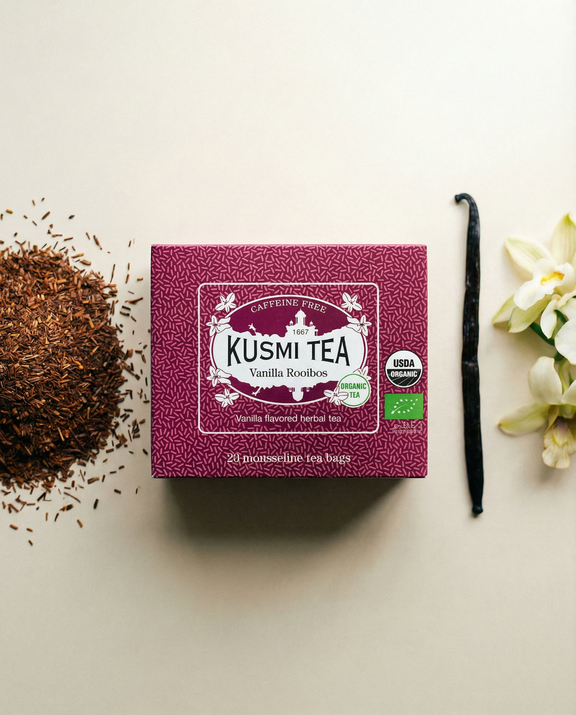 Kusmi Tea herbata Vanilla Rooibos Bio - 20 saszetek
