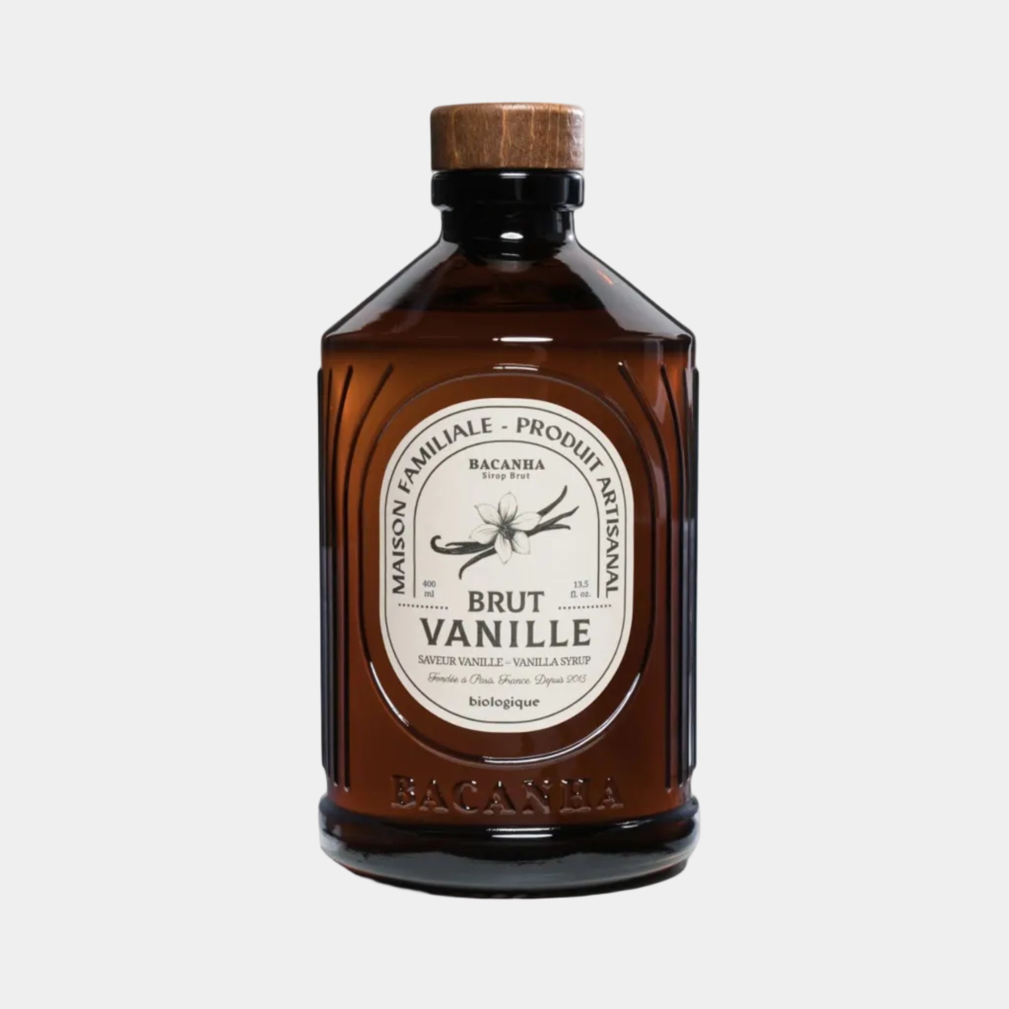 Syrop Bacanha o smaku waniliowym - organiczny - butelka 400 ml