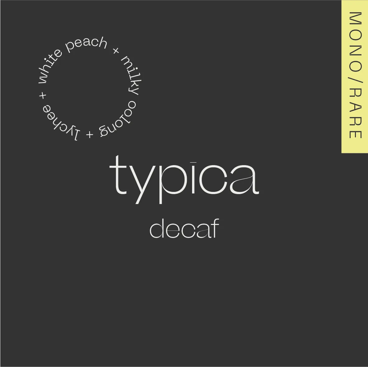 A Matter Of Concrete: A.M.O.C. TYPICA DECAF Colombia - Nogales - ziarnista kawa bezkofeinowa - 100 g
