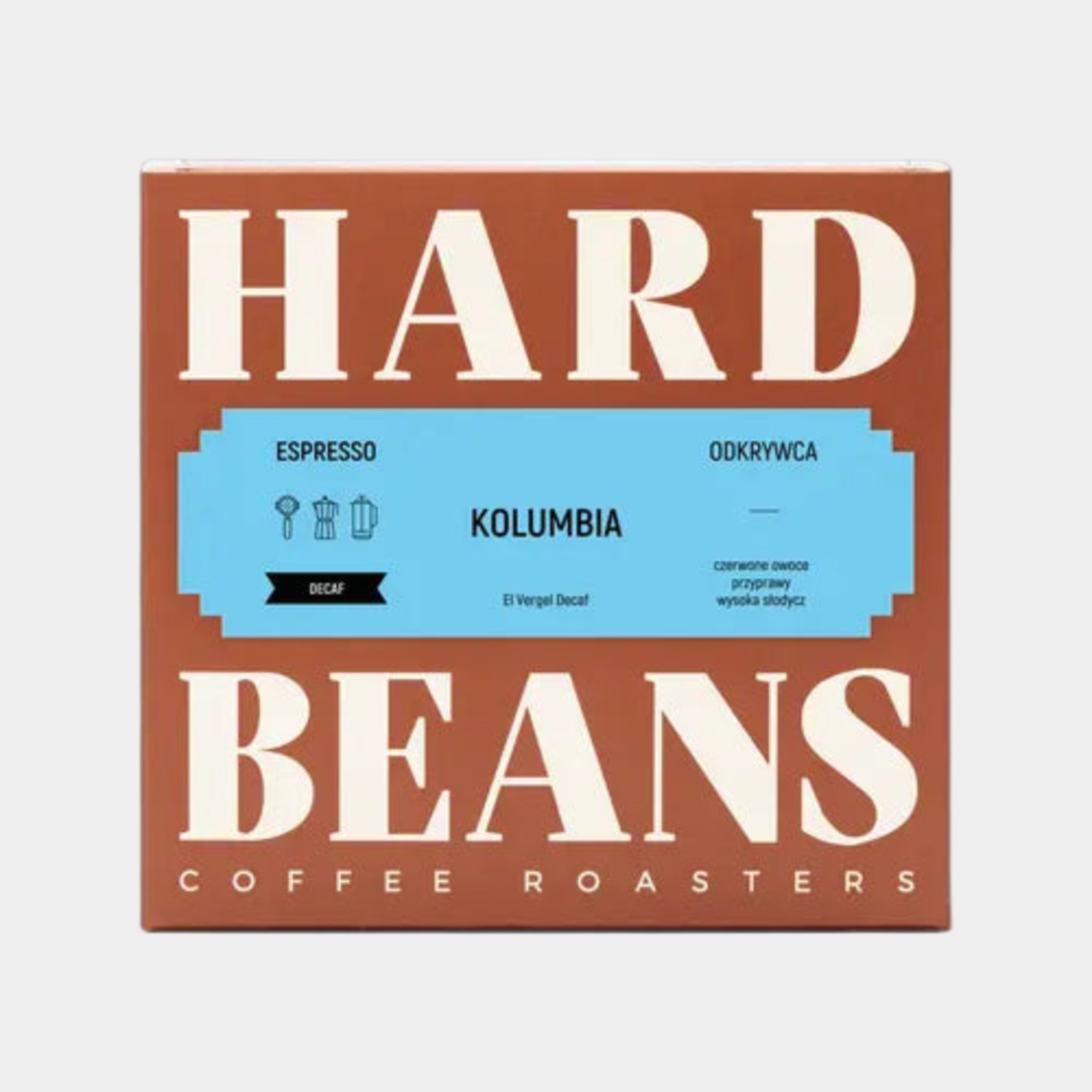 Hard Beans Kolumbia El Vergel Decaf Espresso (bezkofeinowa) - espresso