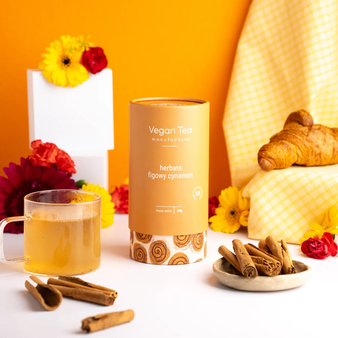 Manufaktura Vegan Tea - Napar owocowo-korzenny Figa Cynamon - 80 g - sypany