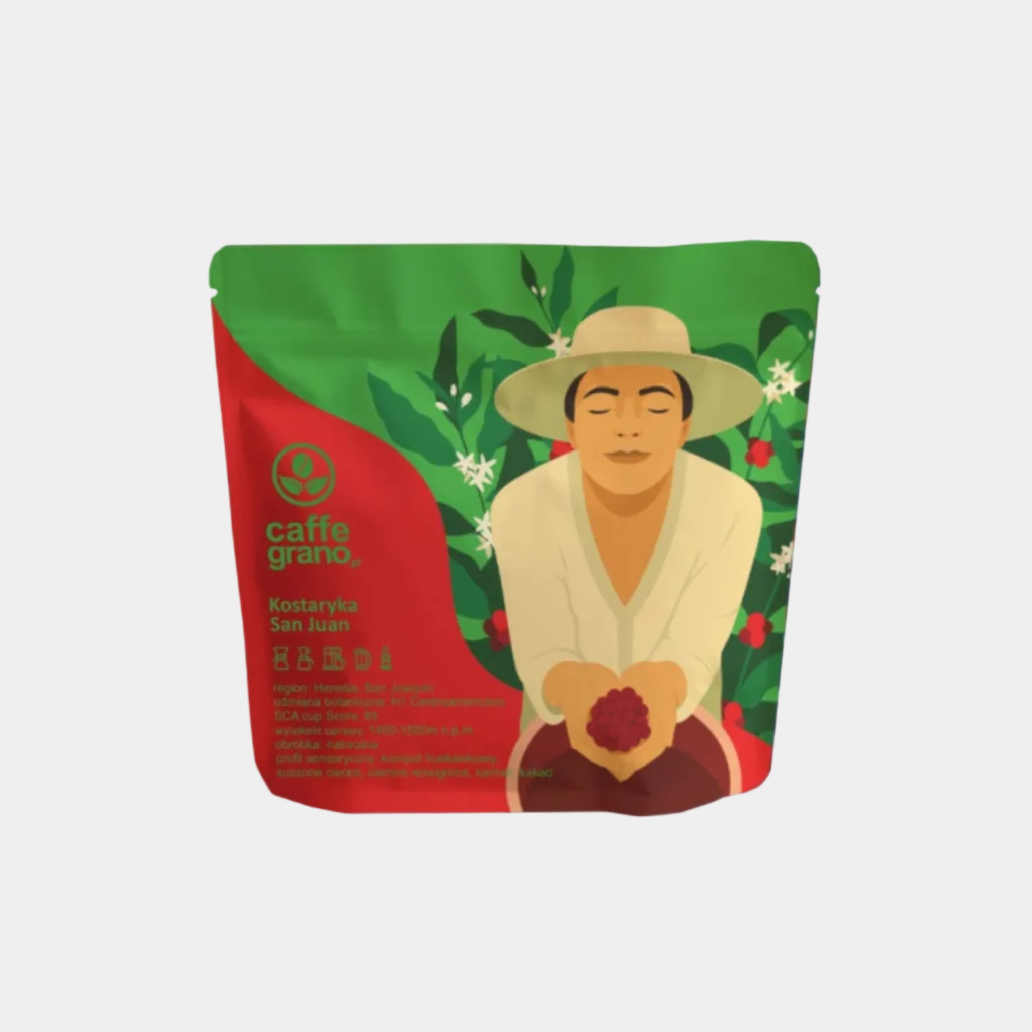 Caffe Grano Kostaryka San Juan kawa ziarnista pod przelew 250 g