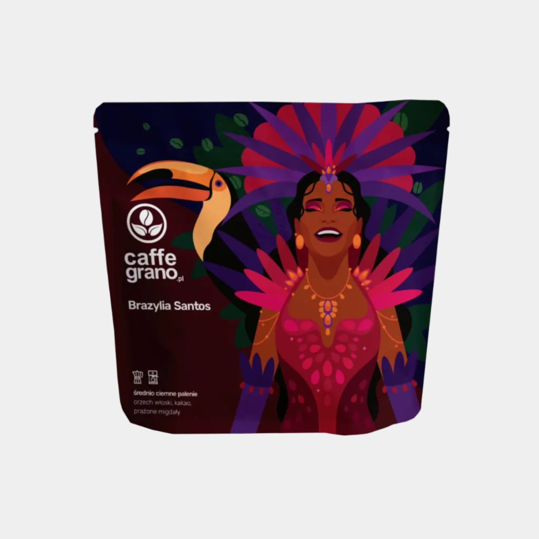 Caffe Grano kawa ziarnista Brazylia Santos do ekspresu 250g