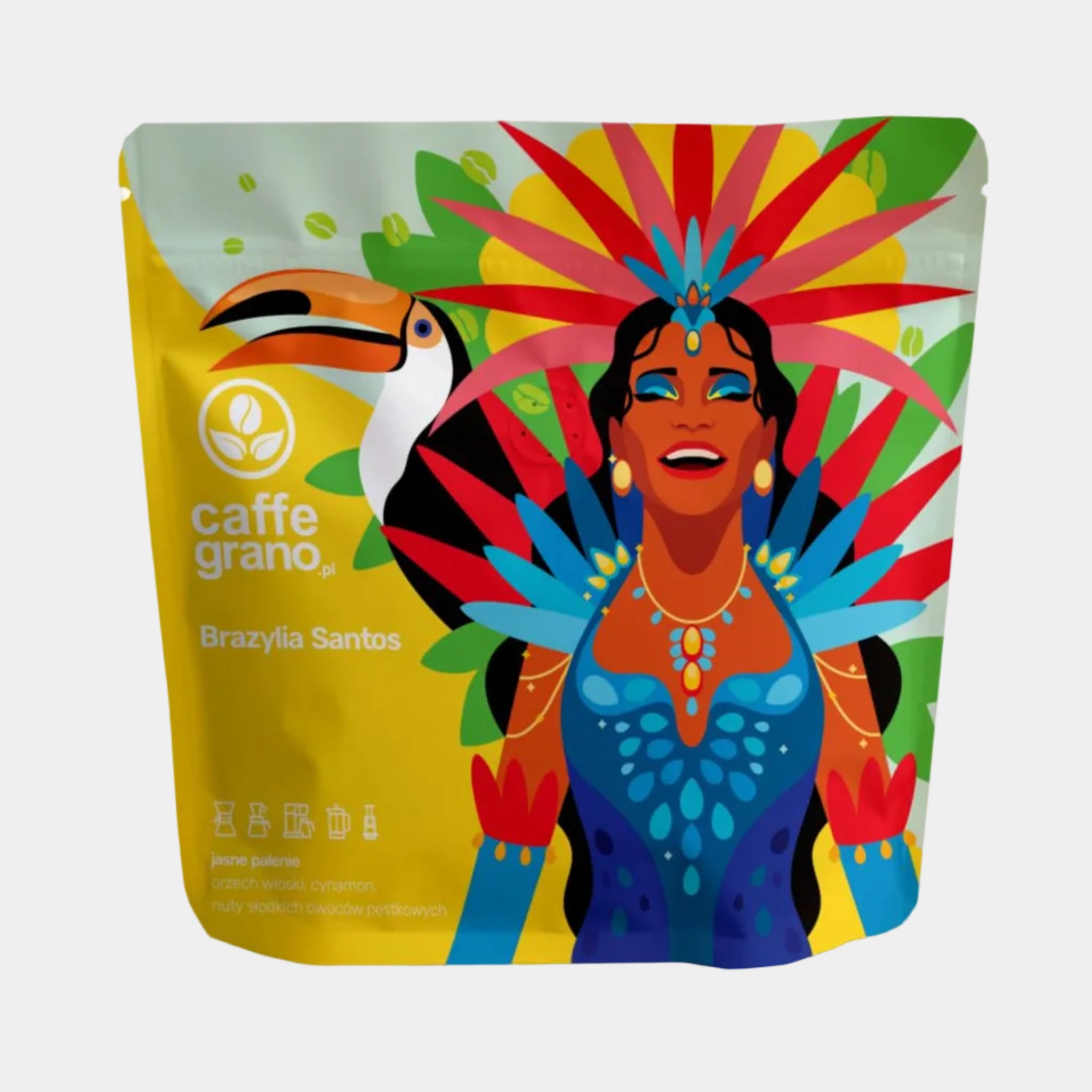 Caffe Grano kawa ziarnista Brazylia Santos pod przelew