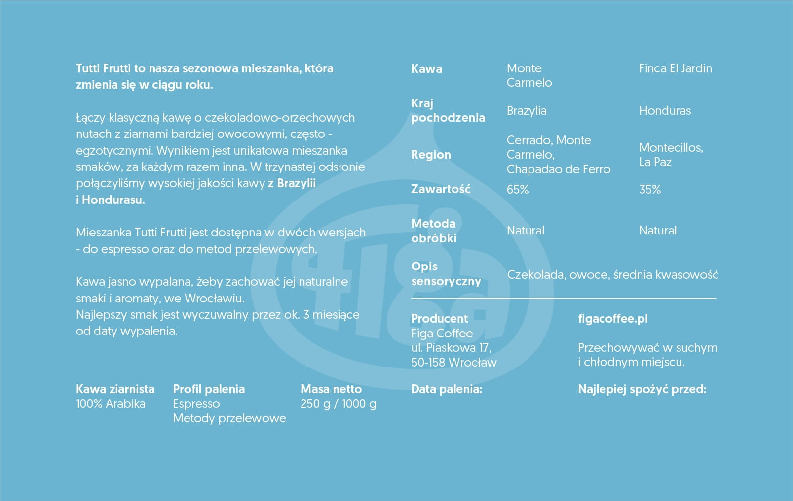 Figa Coffee - Tutti Frutti 13 - przelew