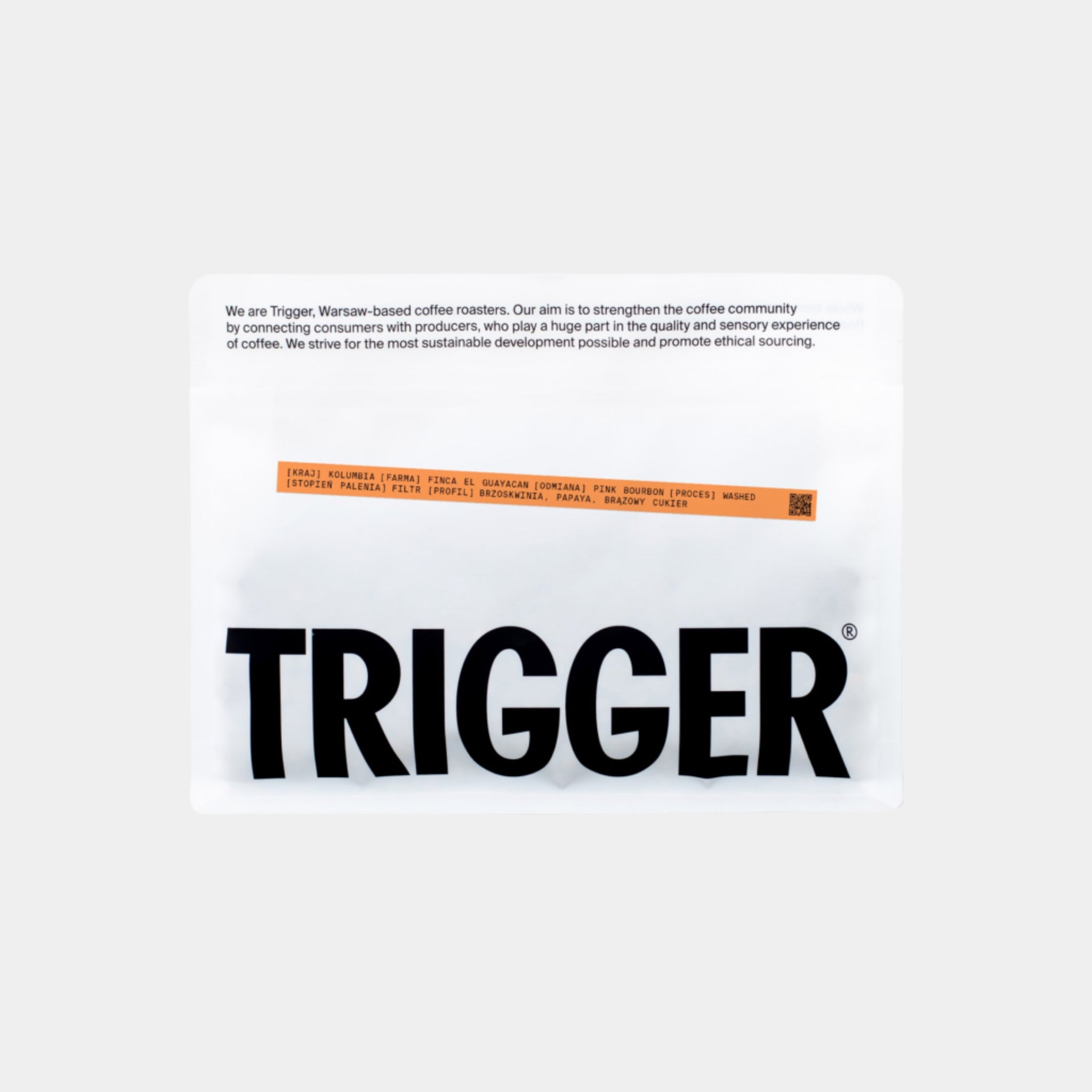 Trigger COLOMBIA FINCA EL GUAYACAN WASHED PEACH, PAPAYA, BROWN SUGAR - przelew