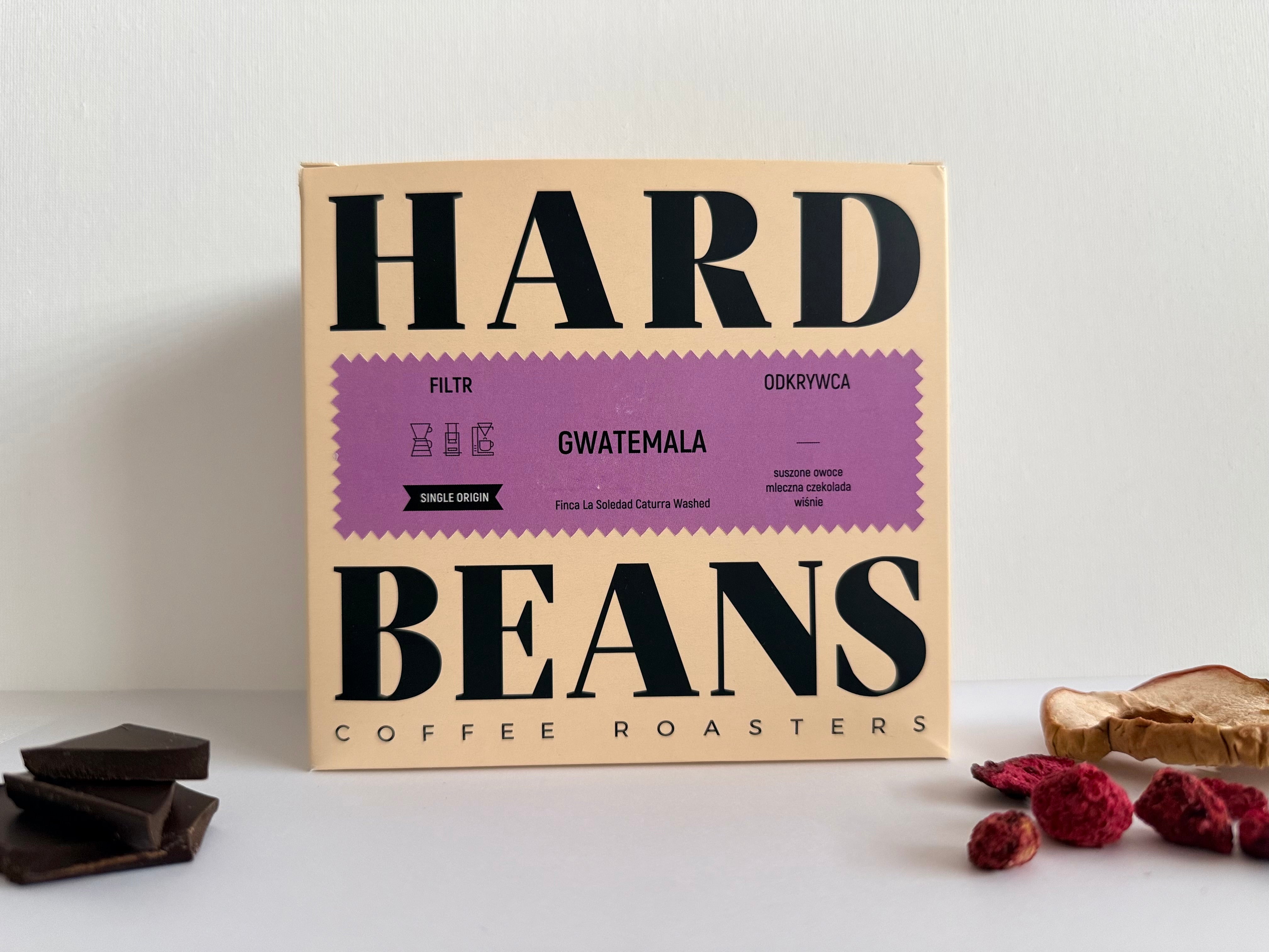 Hard Beans Gwatemala Finca La Soledad Caturra Washed - przelew