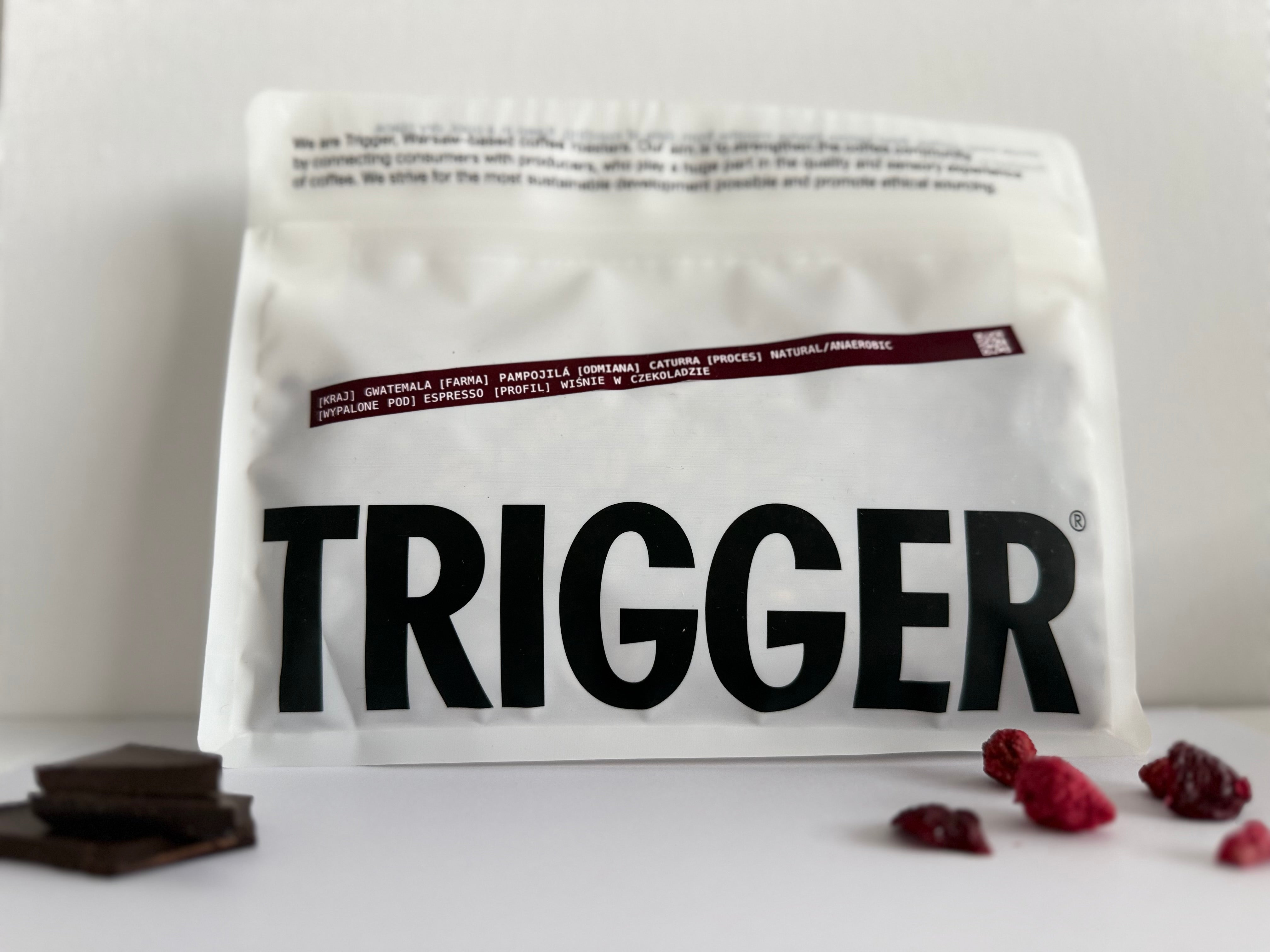 Trigger Gwatemala Pampojilá Wiśnie w czekoladzie - kawa ziarnista do ekspresu