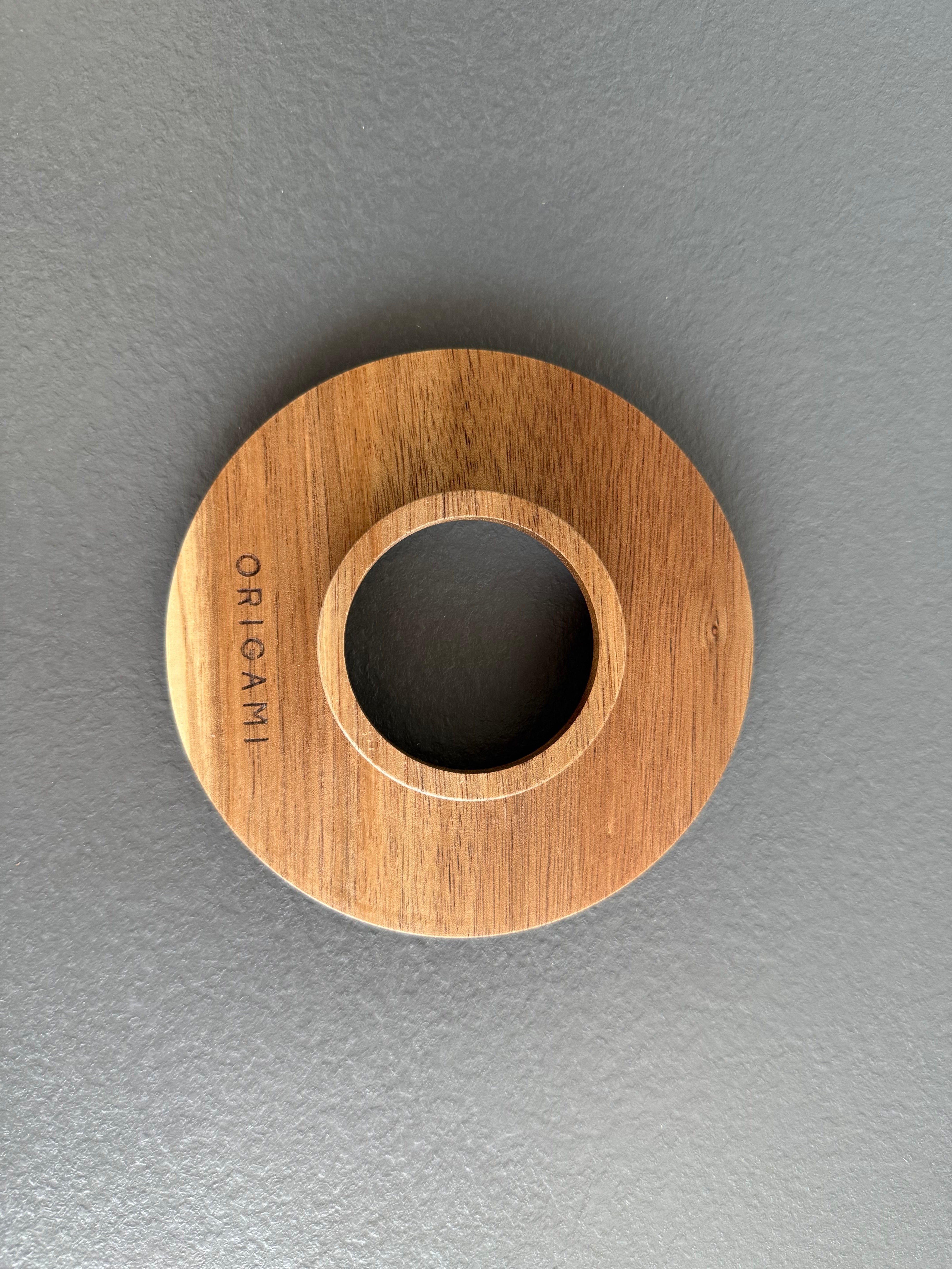 ORIGAMI - Podstawka pod dripper z drewna akacjowego