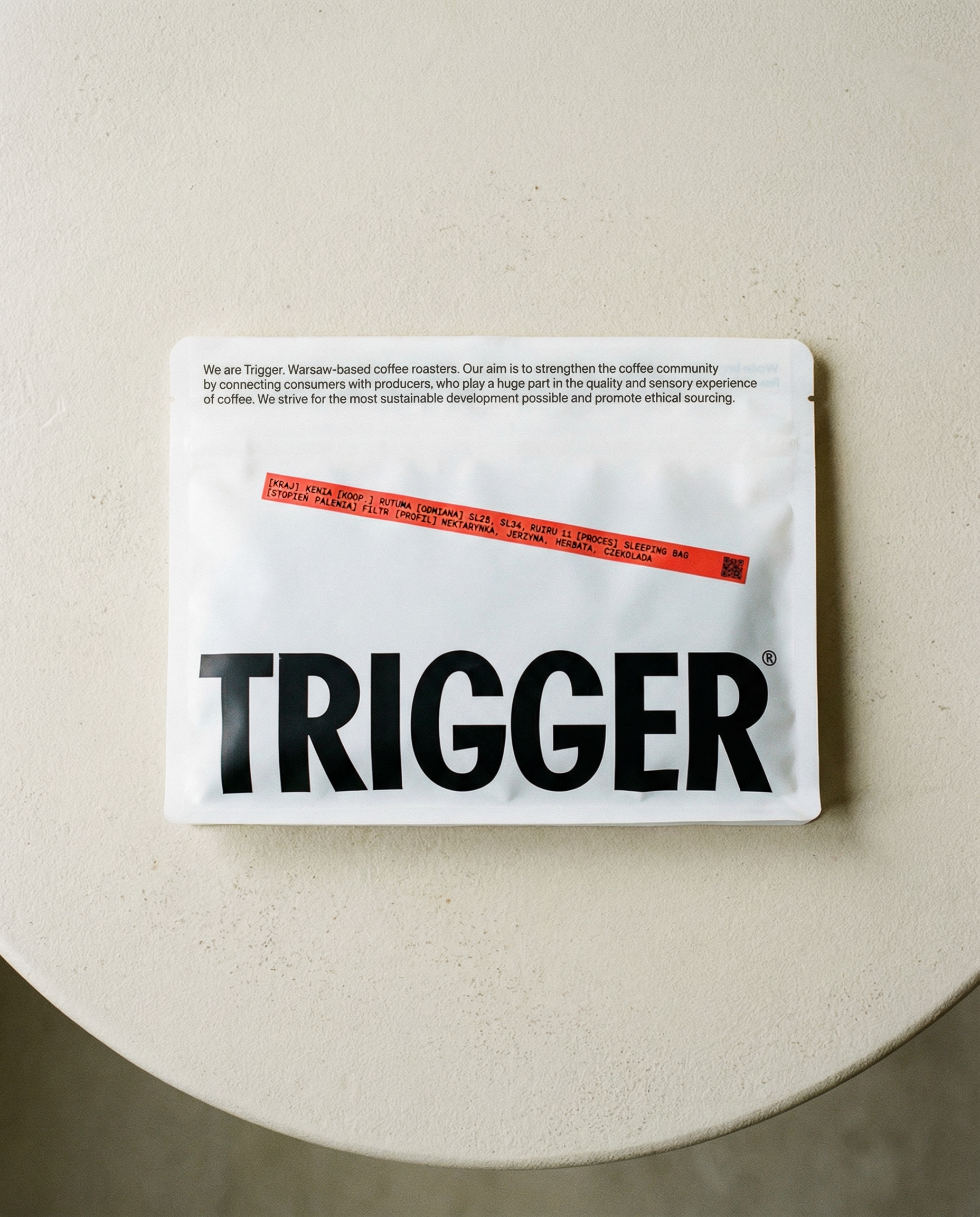Trigger Kenya Rutuma [FILTER] Nectarine, Blackberry, Tea, Chocolate - kawa ziarnista