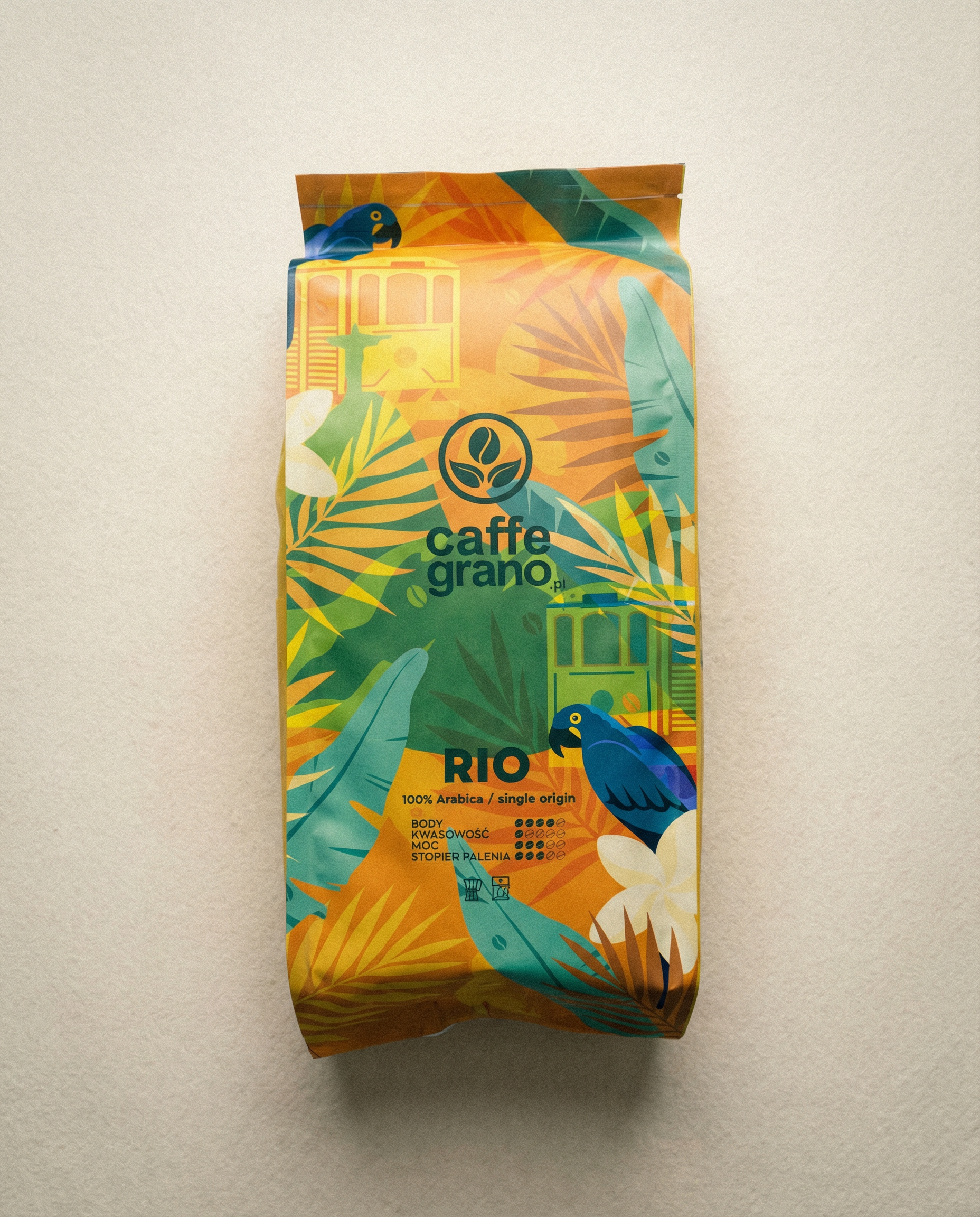 Kawa ziarnista RIO Caffe Grano do ekspresu 100% arabika Brazylia
