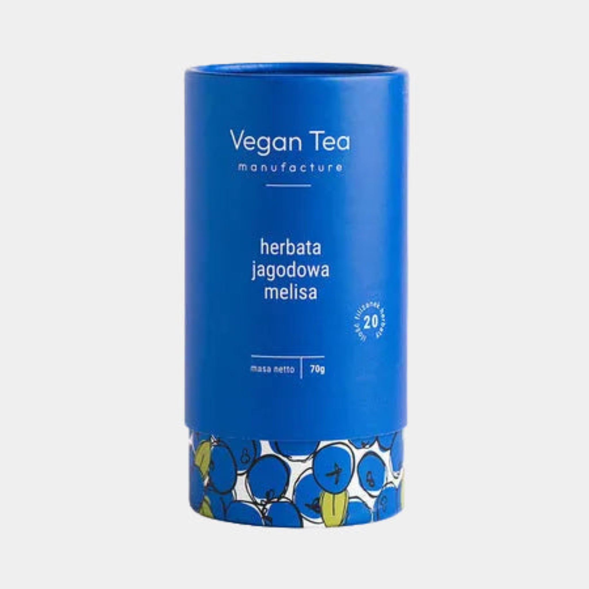 Vegan Tea - napar ziołowo-owocowy sypany Jagodowa Melisa 70 g