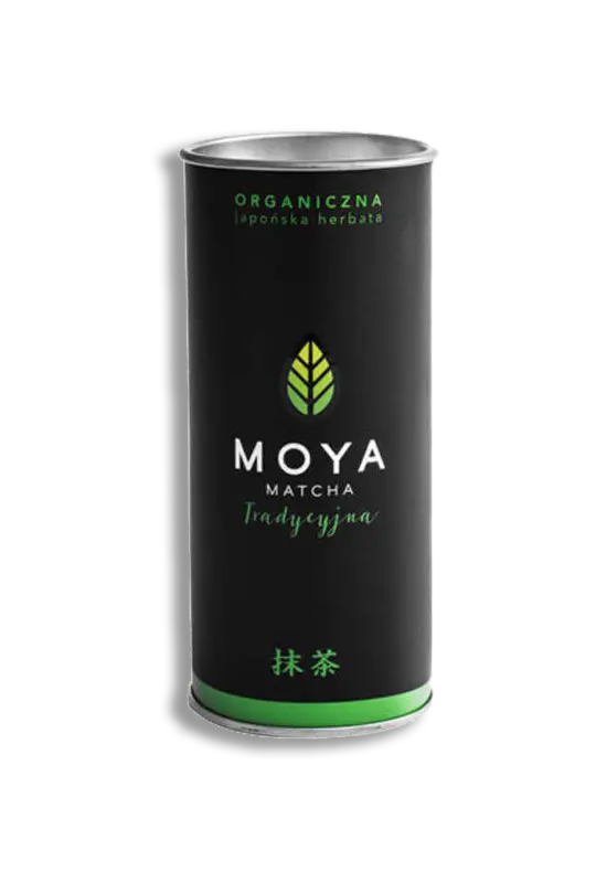 Zestaw: Moya Matcha Tradycyjna 30 g oraz chasen -bambusowa miotełka