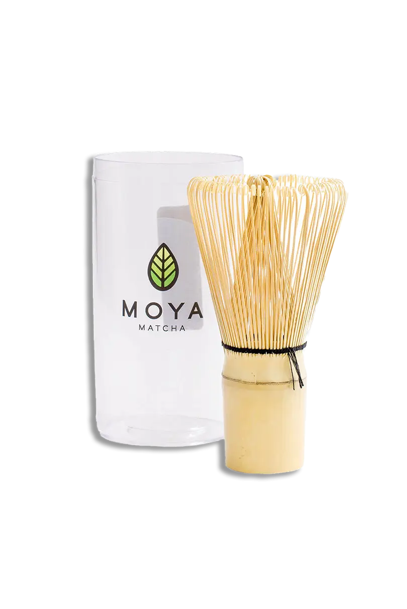 Zestaw: Moya Matcha Tradycyjna 30 g oraz chasen -bambusowa miotełka