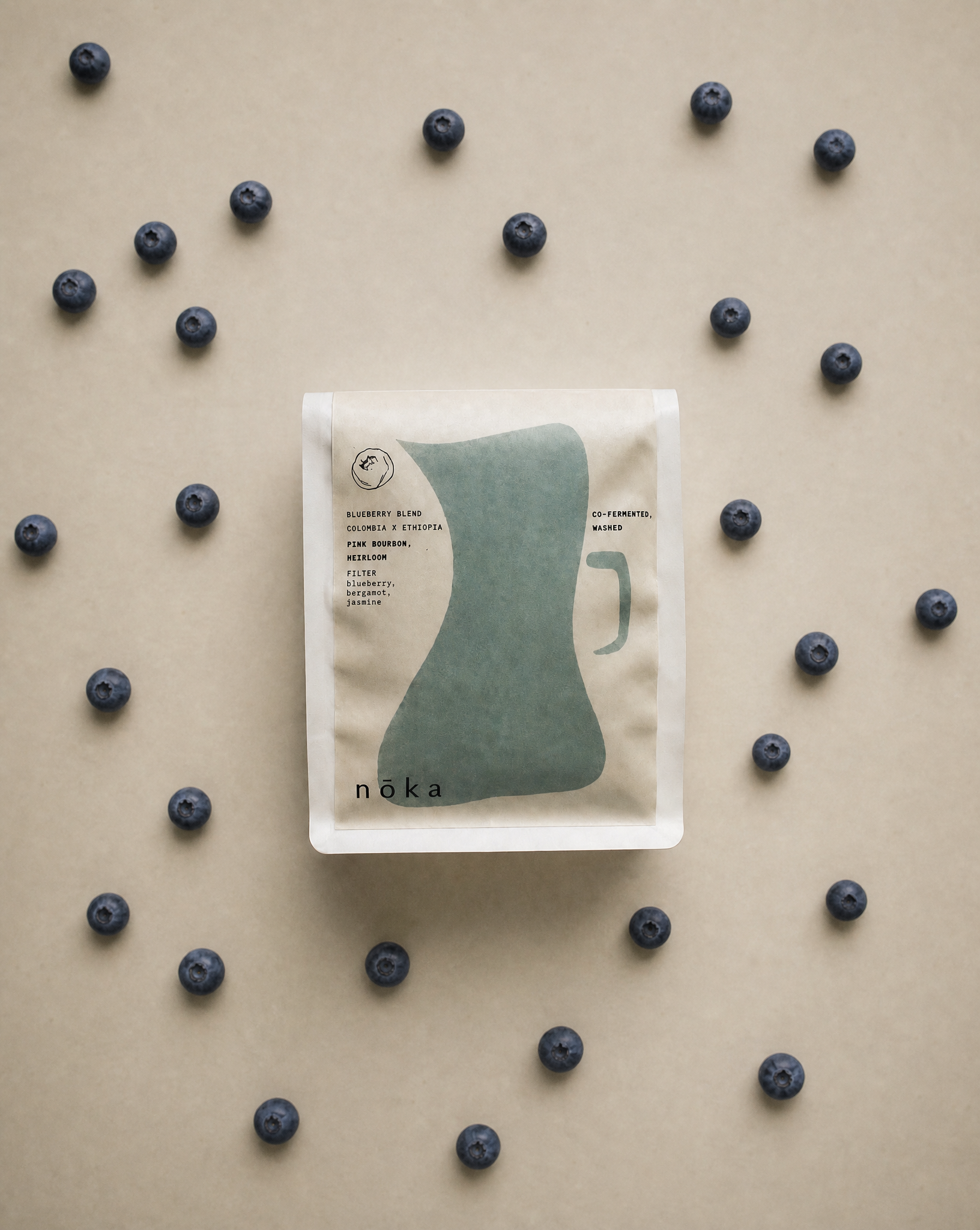 Noka Roastery BLUEBERRY BLEND kawa ziarnista specialty pod filtr - 250 g