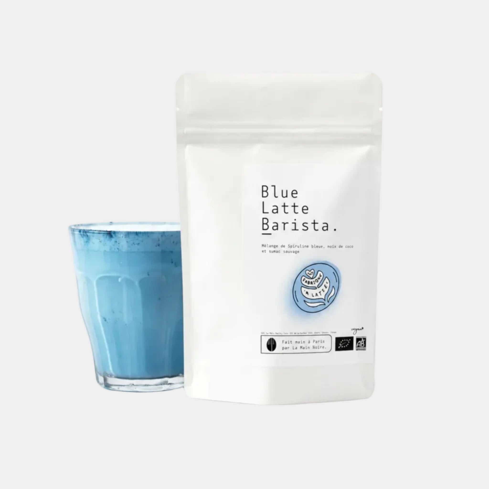 La Main Noire Blue Latte Barista niebieska spirulina z kokosem organiczna 100 g
