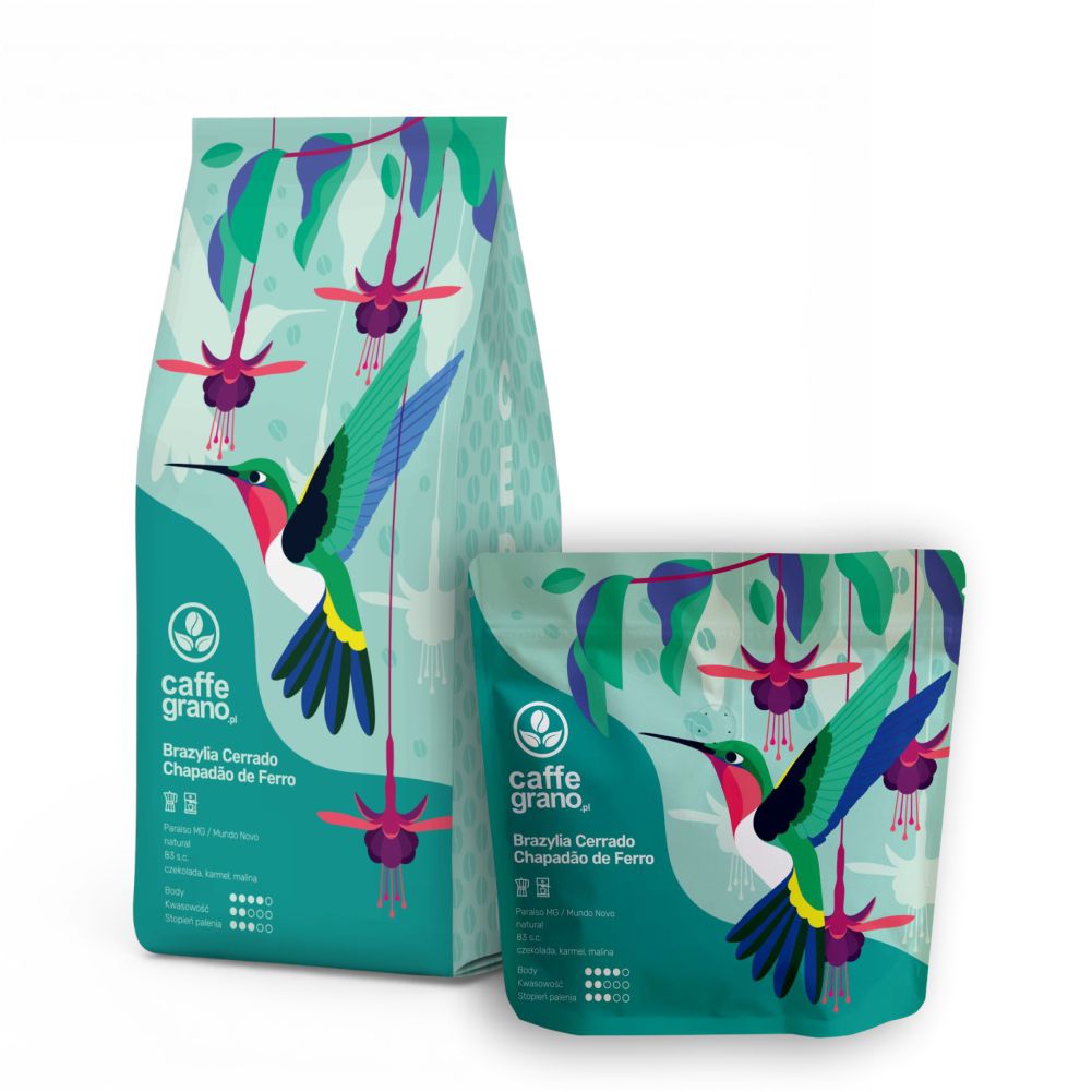 Caffe Grano Brazylia Cerrado Chapadão de Ferro kawa ziarnista do ekspresu 1 kg