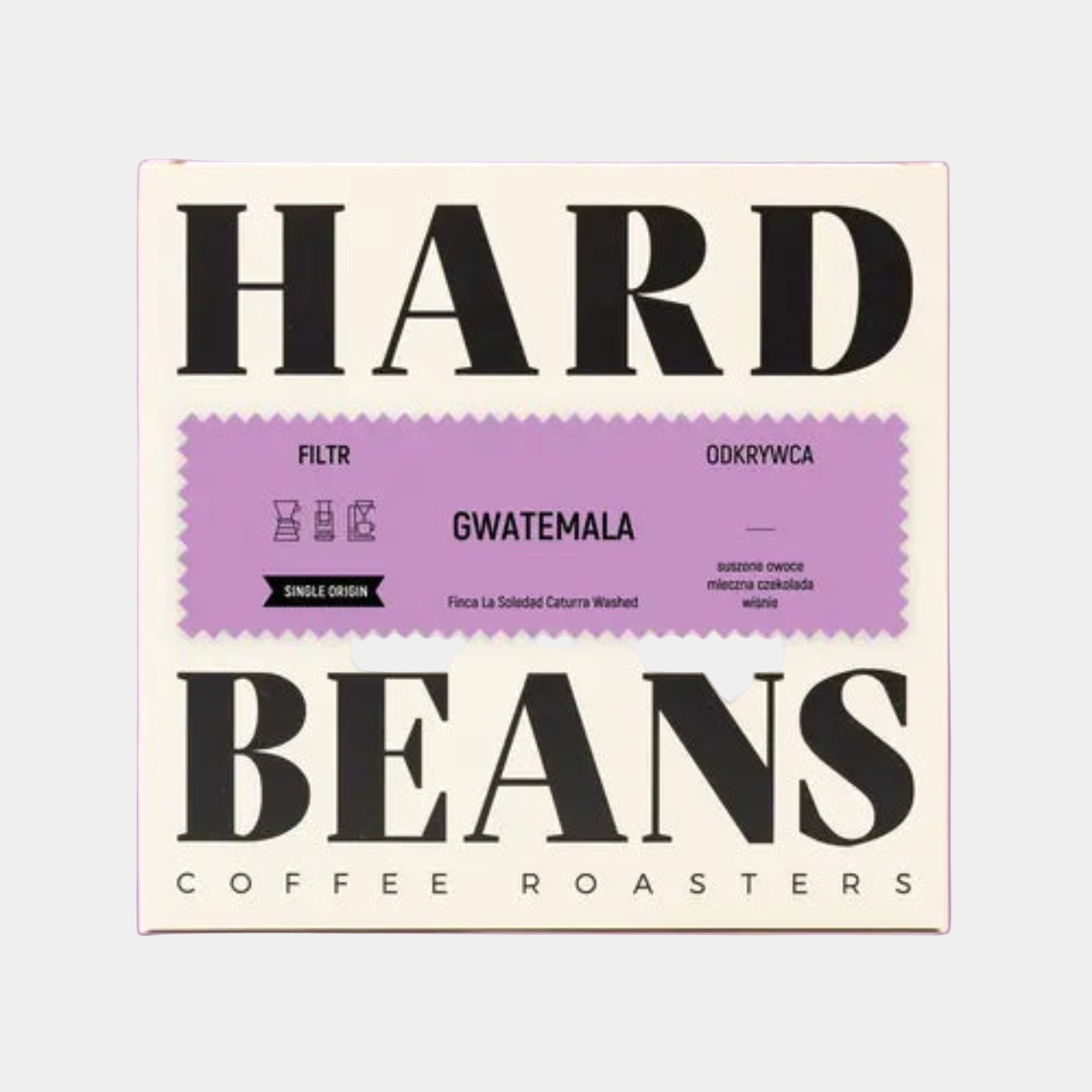 Hard Beans Gwatemala Finca La Soledad Caturra Washed - przelew