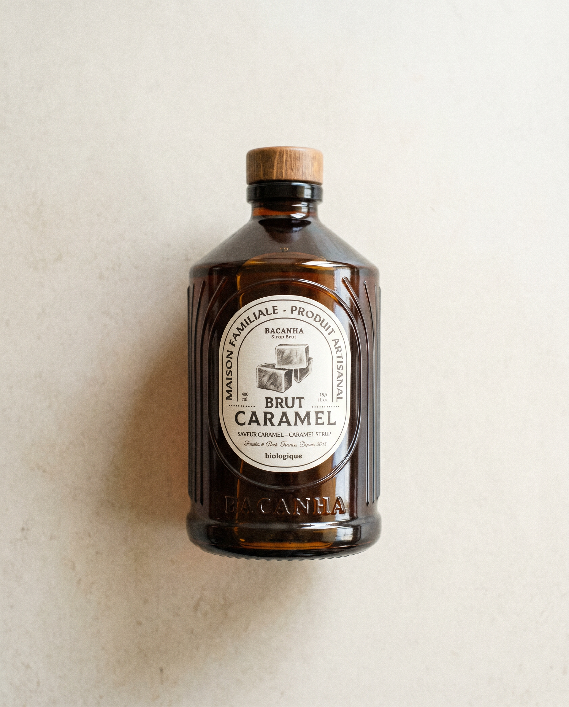 Syrop Bacanha o smaku karmelowym - organiczny - butelka 400 ml