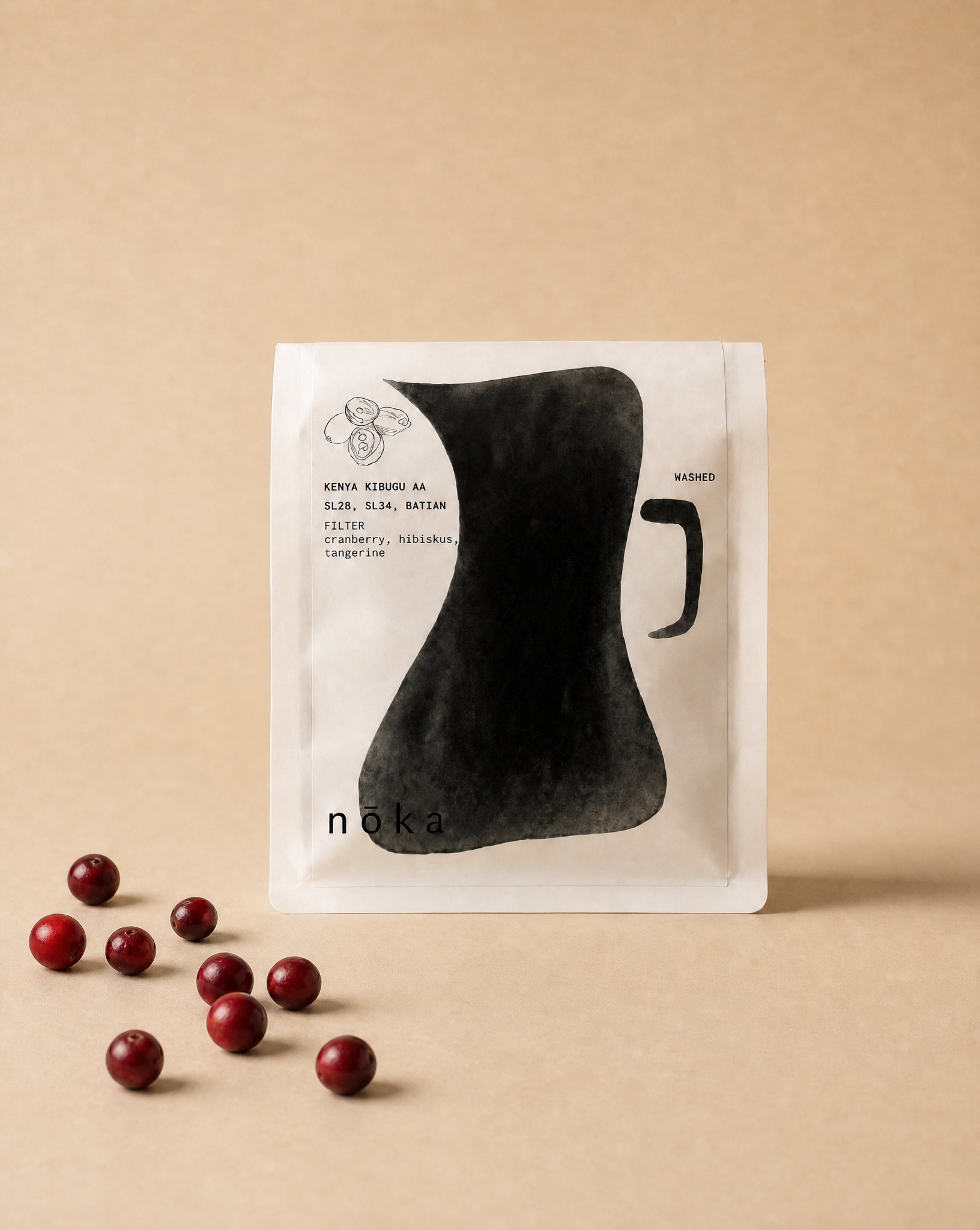 Noka Roastery kawa ziarnista specialty pod filtr Kenya Kibugu 250 g