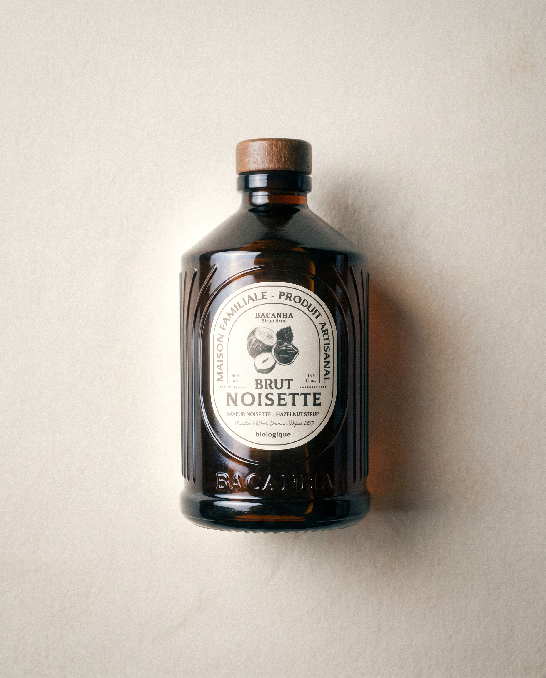 Syrop BACANHA - Orzech Laskowy - butelka 400 ml - organiczny