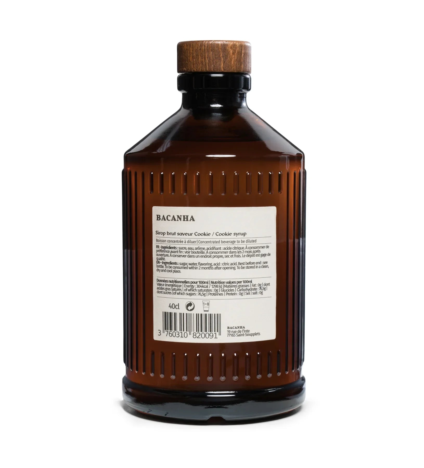Syrop Bacanha o smaku ciasteczkowym - butelka 400 ml