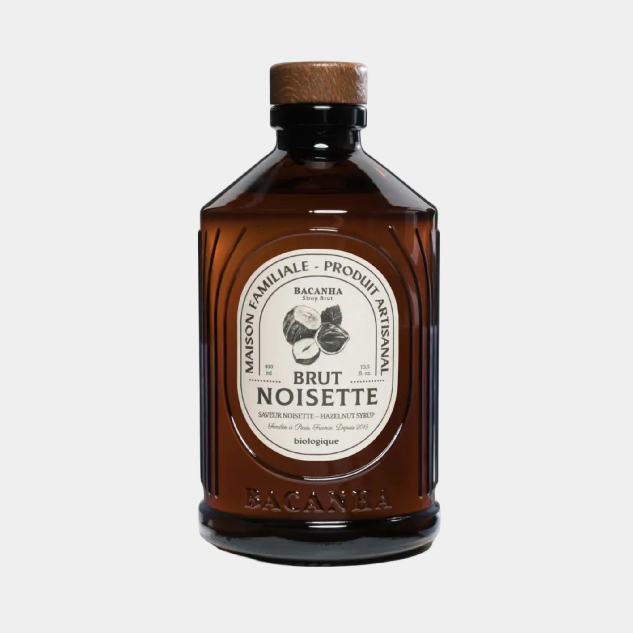 Syrop BACANHA - Orzech Laskowy - butelka 400 ml - organiczny