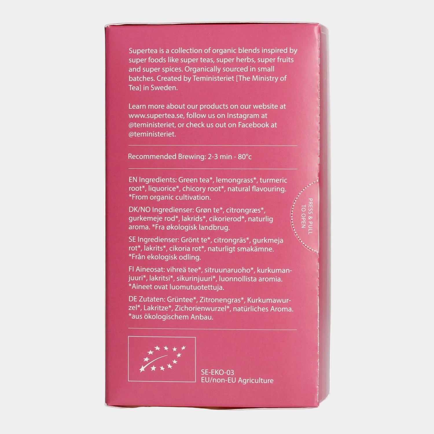 Teministeriet - herbata zielona Supertea Rooted Passionfruit Organic 20 saszetek