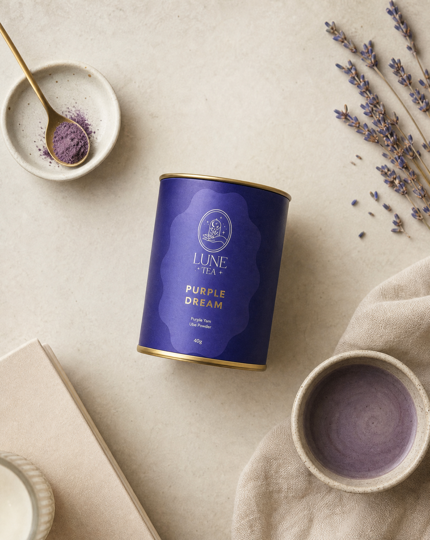 Lune Tea Purple Dream - sproszkowany Ube puszka 40 g