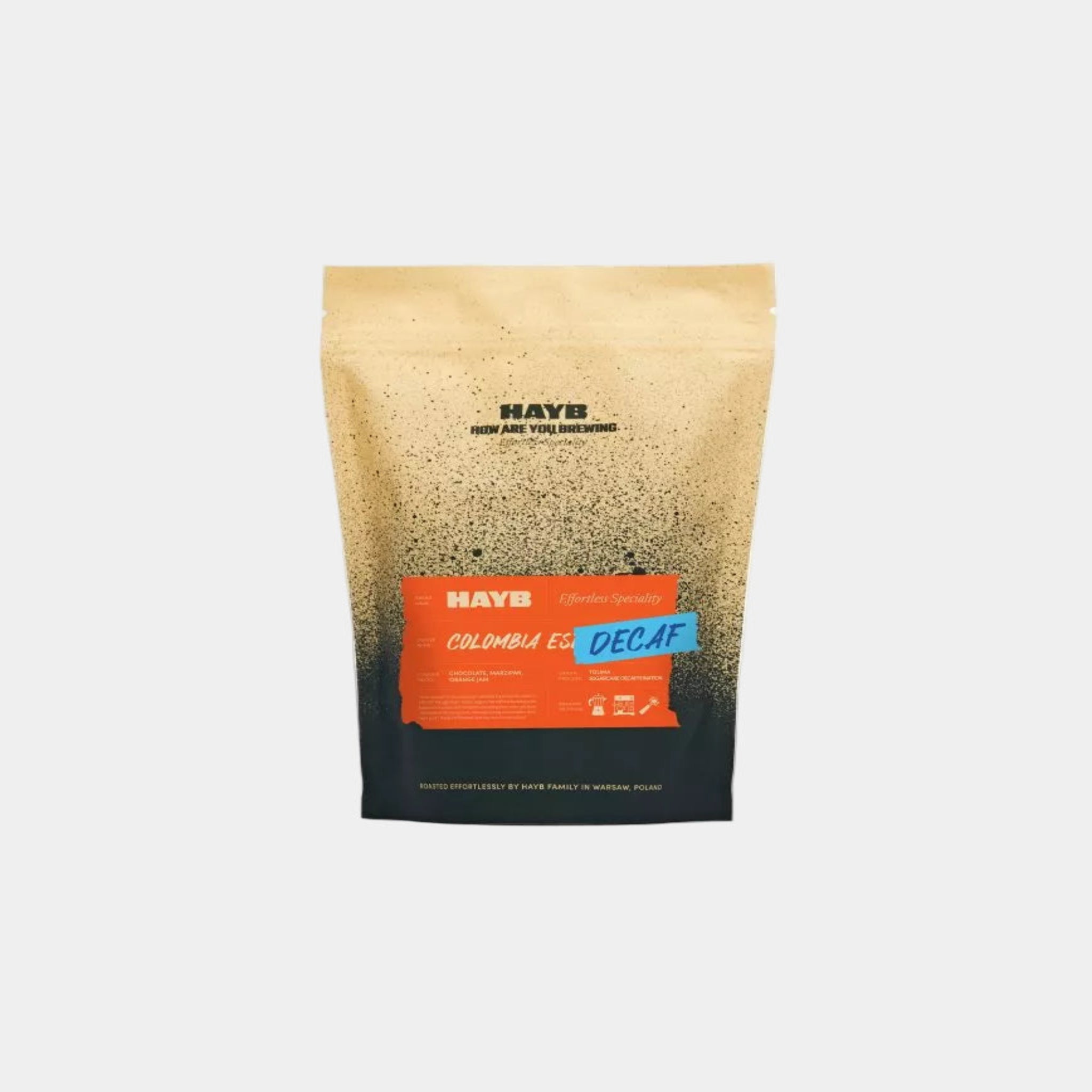 HAYB Coffee Colombia Espresso DECAF (bezkofeinowe espresso)